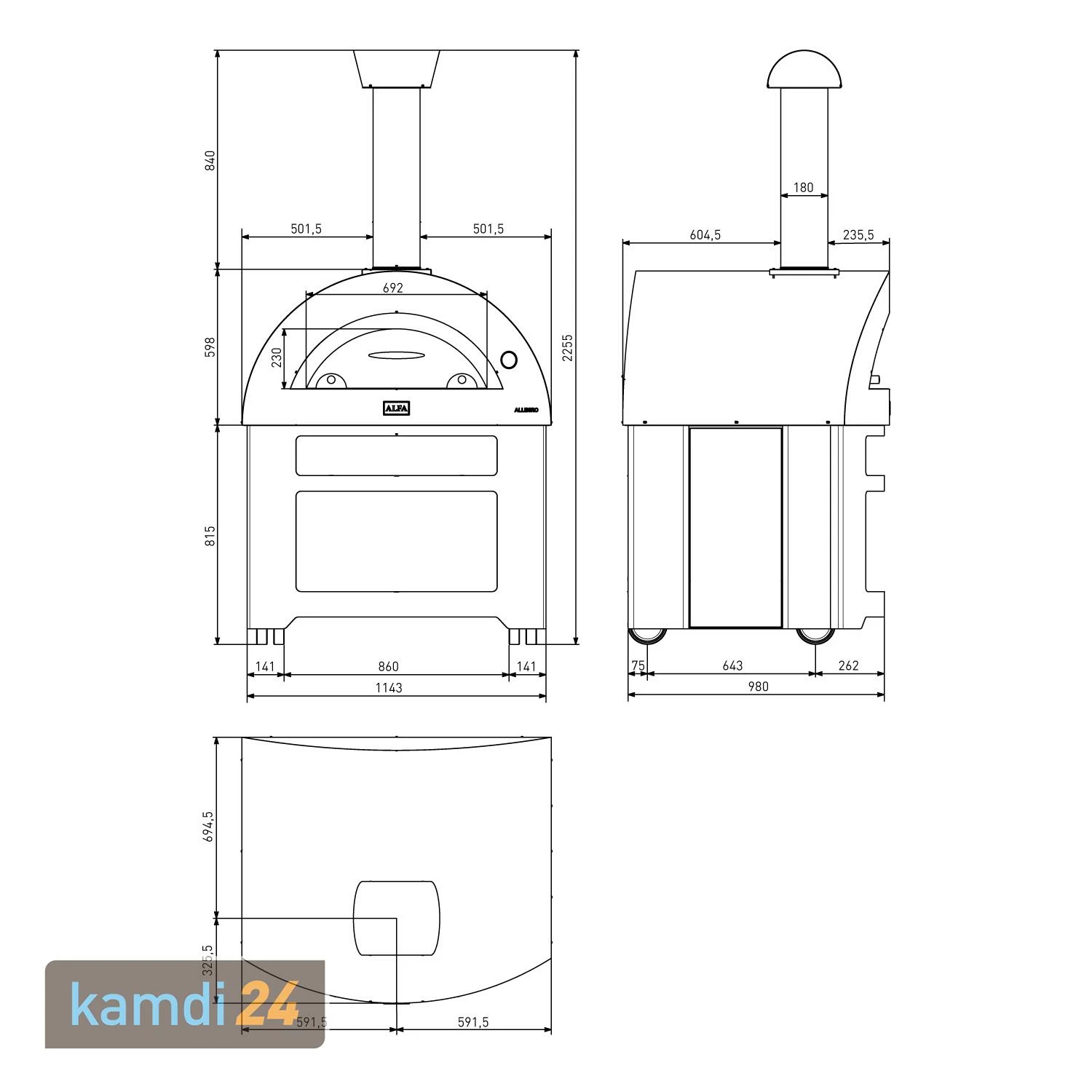 Alfa Forni Allegro Pizzaofen Antikrot 9 Alfa Forni Allegro Pizzaofen Antikrot – Bild 9