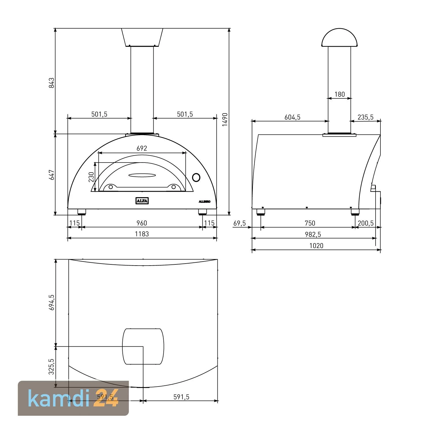 Alfa Forni Pizzaofen Allegro Antikrot Ohne Unterbau 12 Alfa Forni Pizzaofen Allegro Antikrot Ohne Unterbau – Bild 12