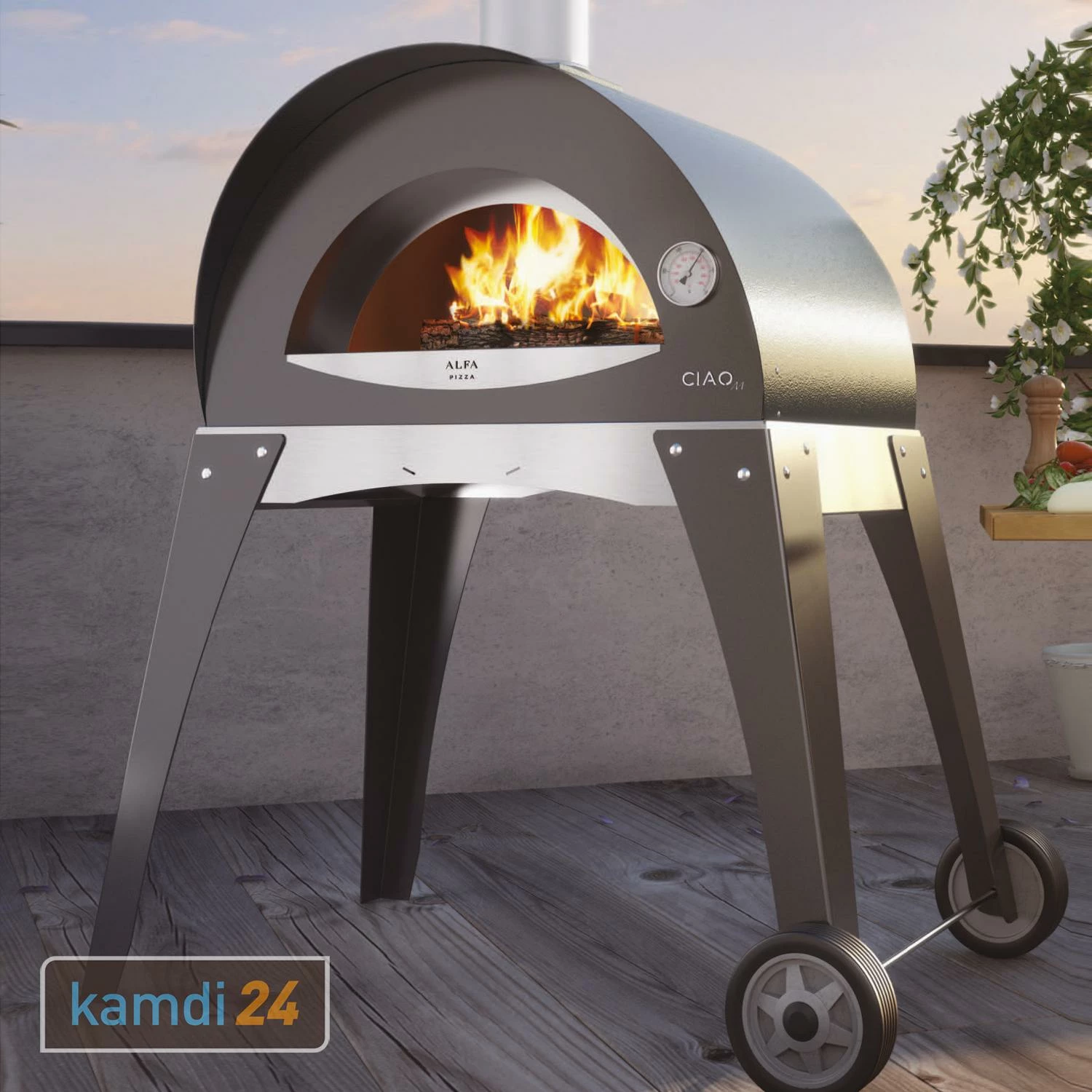 Alfa Forni Pizzaofen Ciao Grau 6 Alfa Forni Pizzaofen Ciao Grau – Bild 6