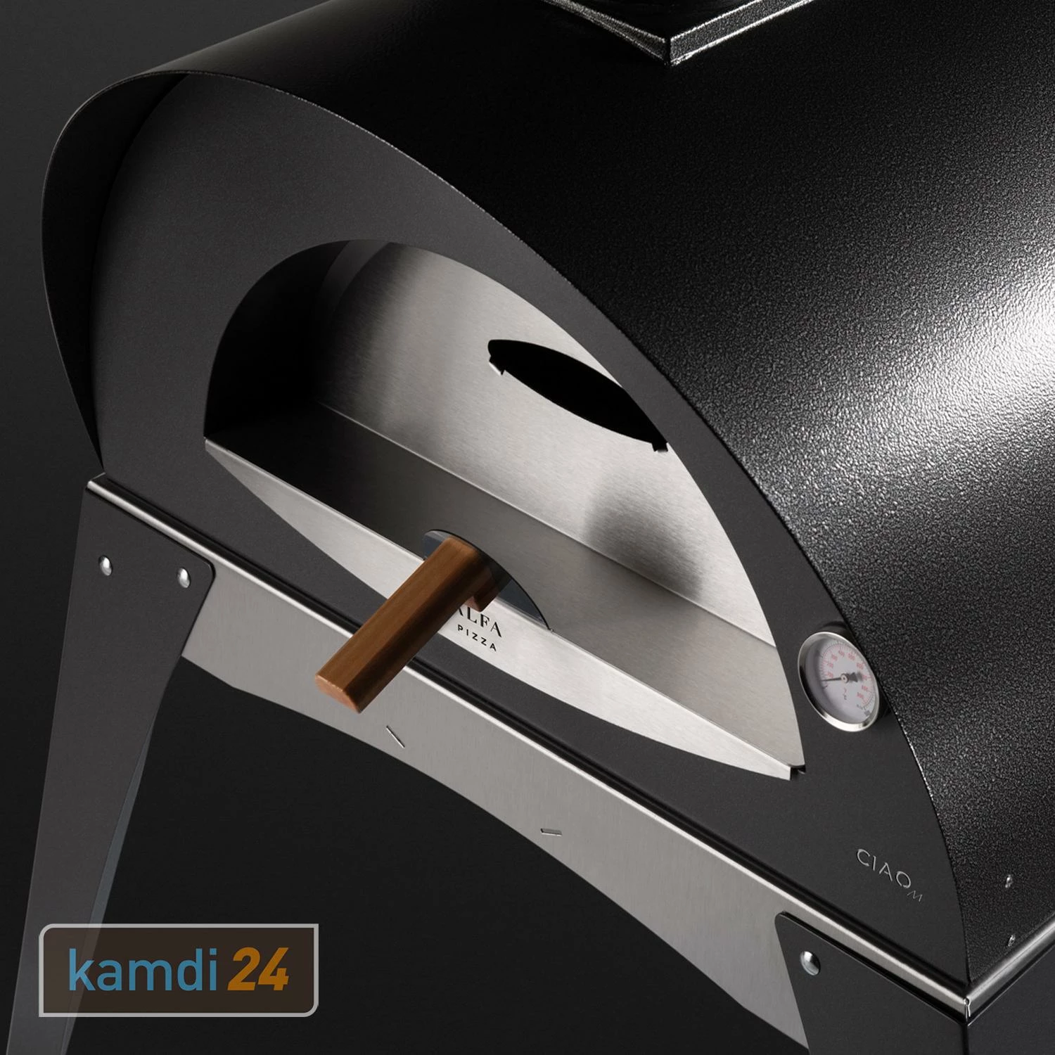 Alfa Forni Pizzaofen Ciao Grau + Abdeckhaube + Pizzaiolo-Set 4 Alfa Forni Pizzaofen Ciao Grau + Abdeckhaube + Pizzaiolo-Set – Bild 4