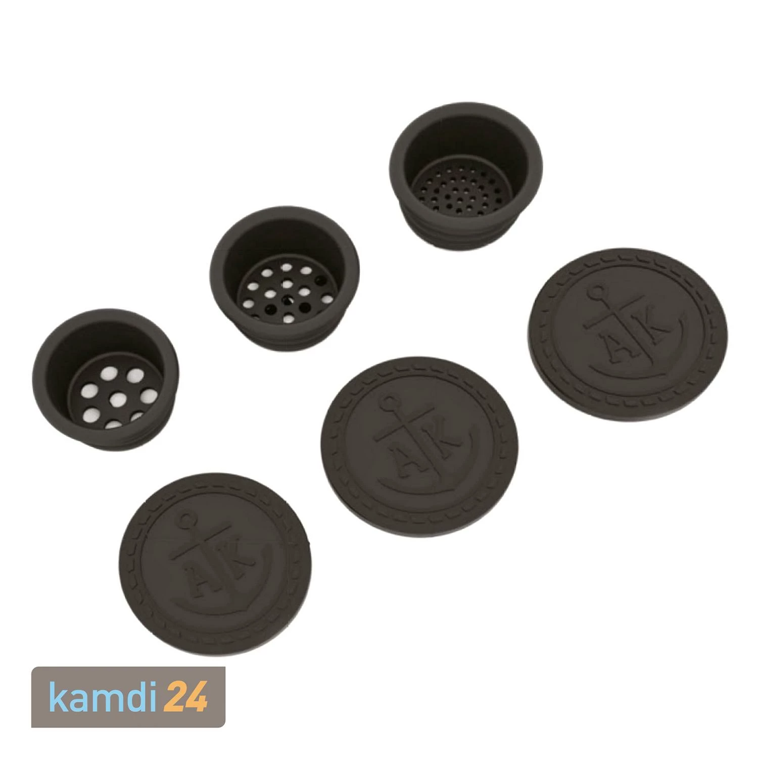 Ankerkraut Streueraufsätze Für Korkengläser 3er-Set 3 Ankerkraut Streueraufsätze Für Korkengläser 3er-Set – Bild 3