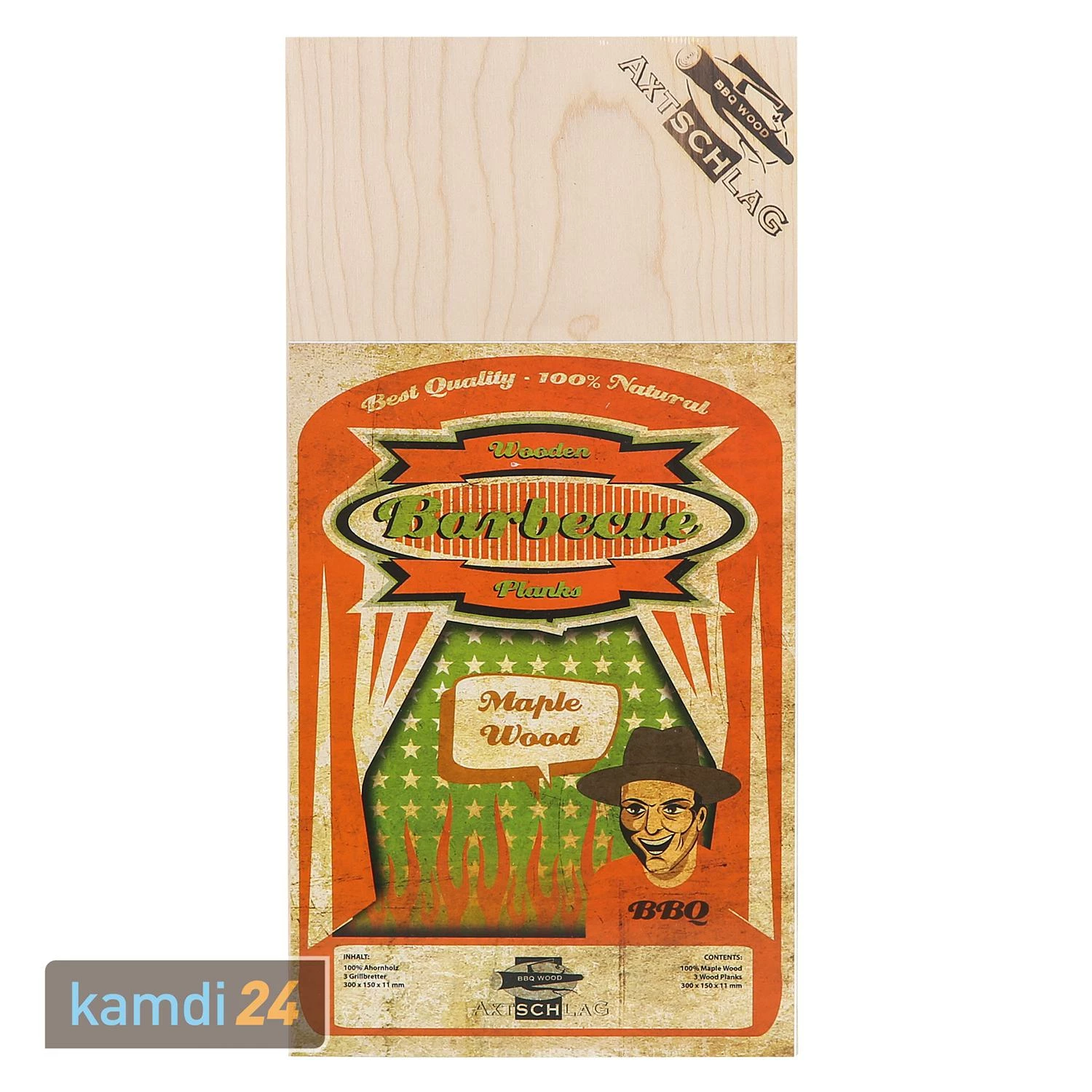 Axtschlag Wood Plank Ahorn 3er Set 2 Axtschlag Wood Plank Ahorn 3er Set – Bild 2