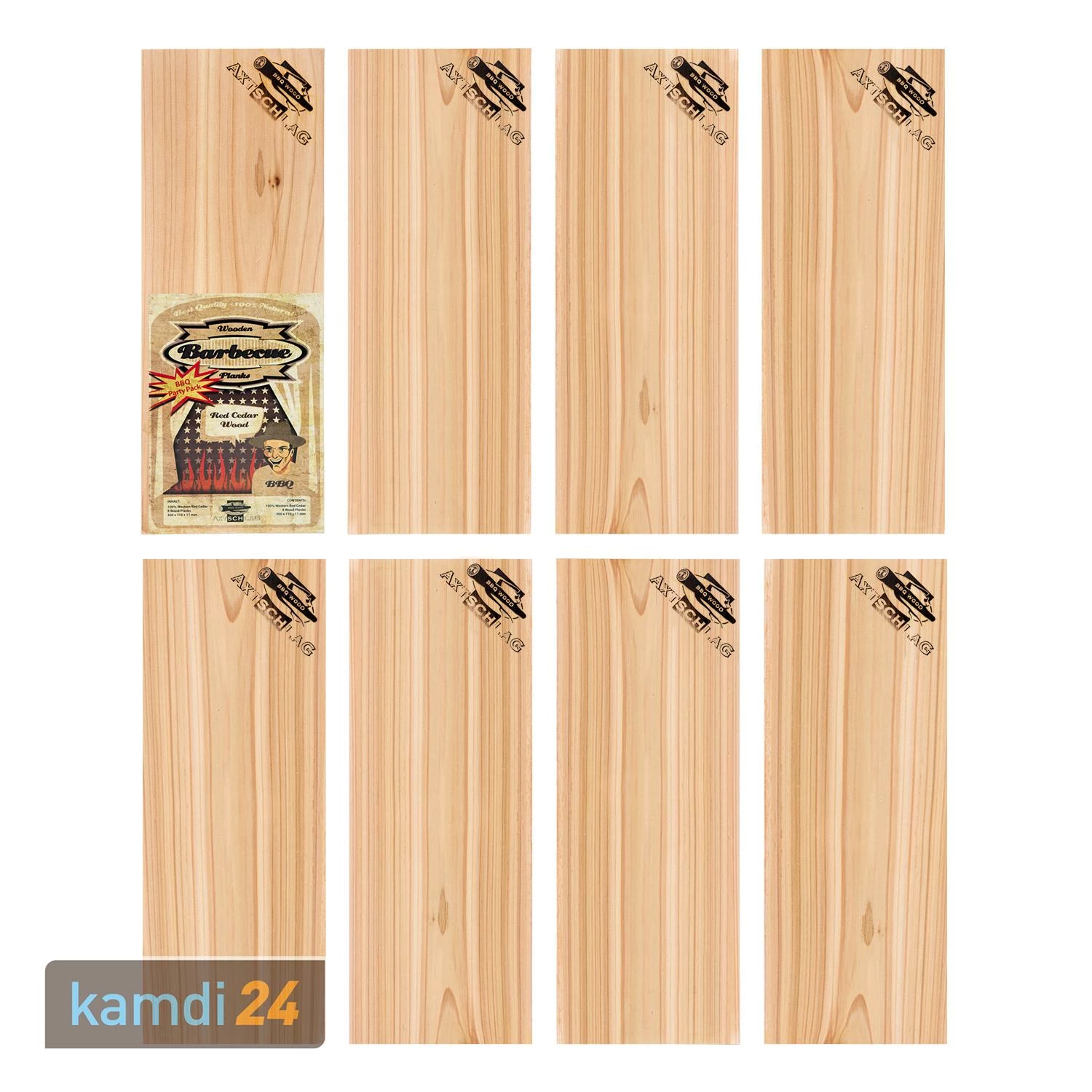 Axtschlag Wood Plank Rotzeder BBQ Party Pack 8er Set 1 Axtschlag Wood Plank Rotzeder BBQ Party Pack 8er Set