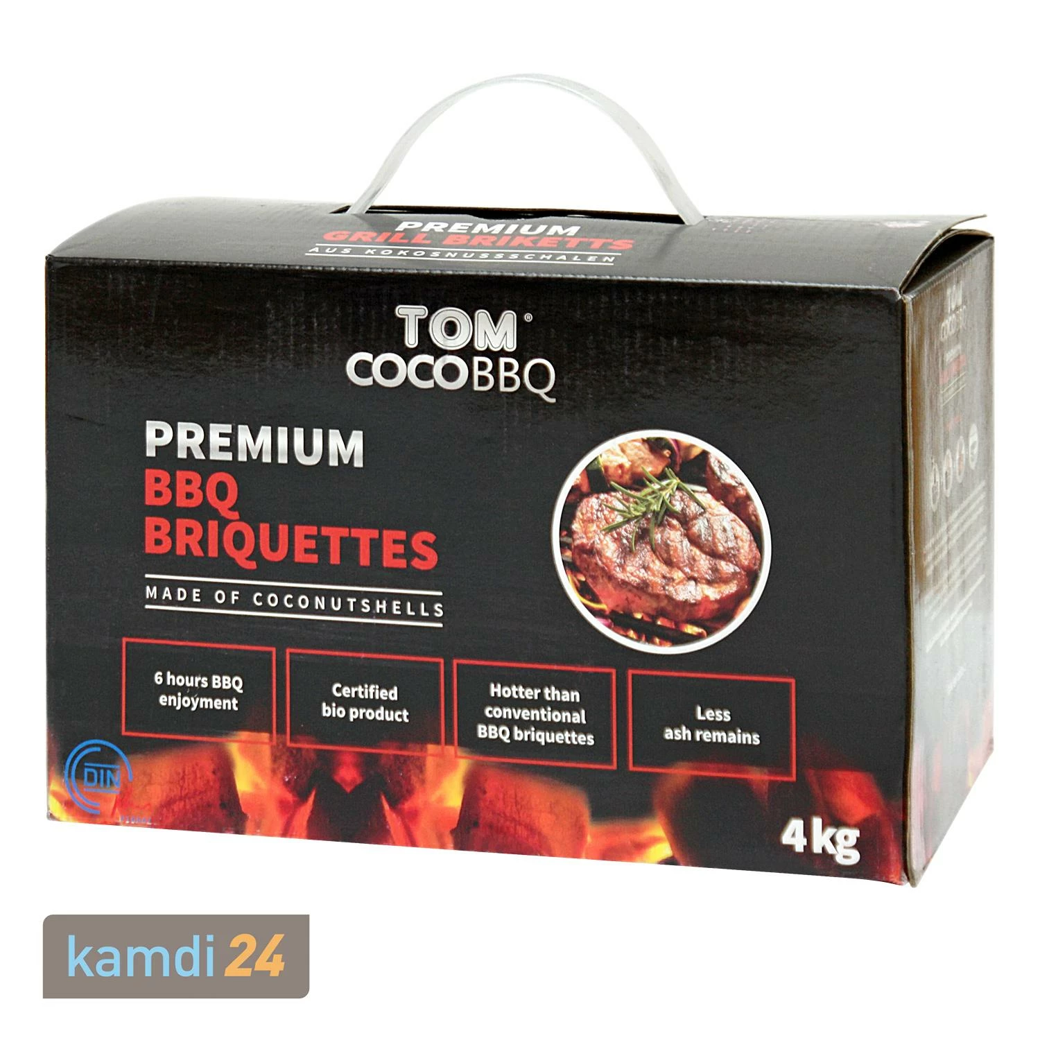 Camp Chef Deluxe Dutch Oven DO-10 Mit 4 Kg Tom Coco Grill-Kokoskohle Briketts Und Feuergott Anzündkamin 5 Camp Chef Deluxe Dutch Oven DO-10 Mit 4 Kg Tom Coco Grill-Kokoskohle Briketts Und Feuergott Anzündkamin – Bild 5