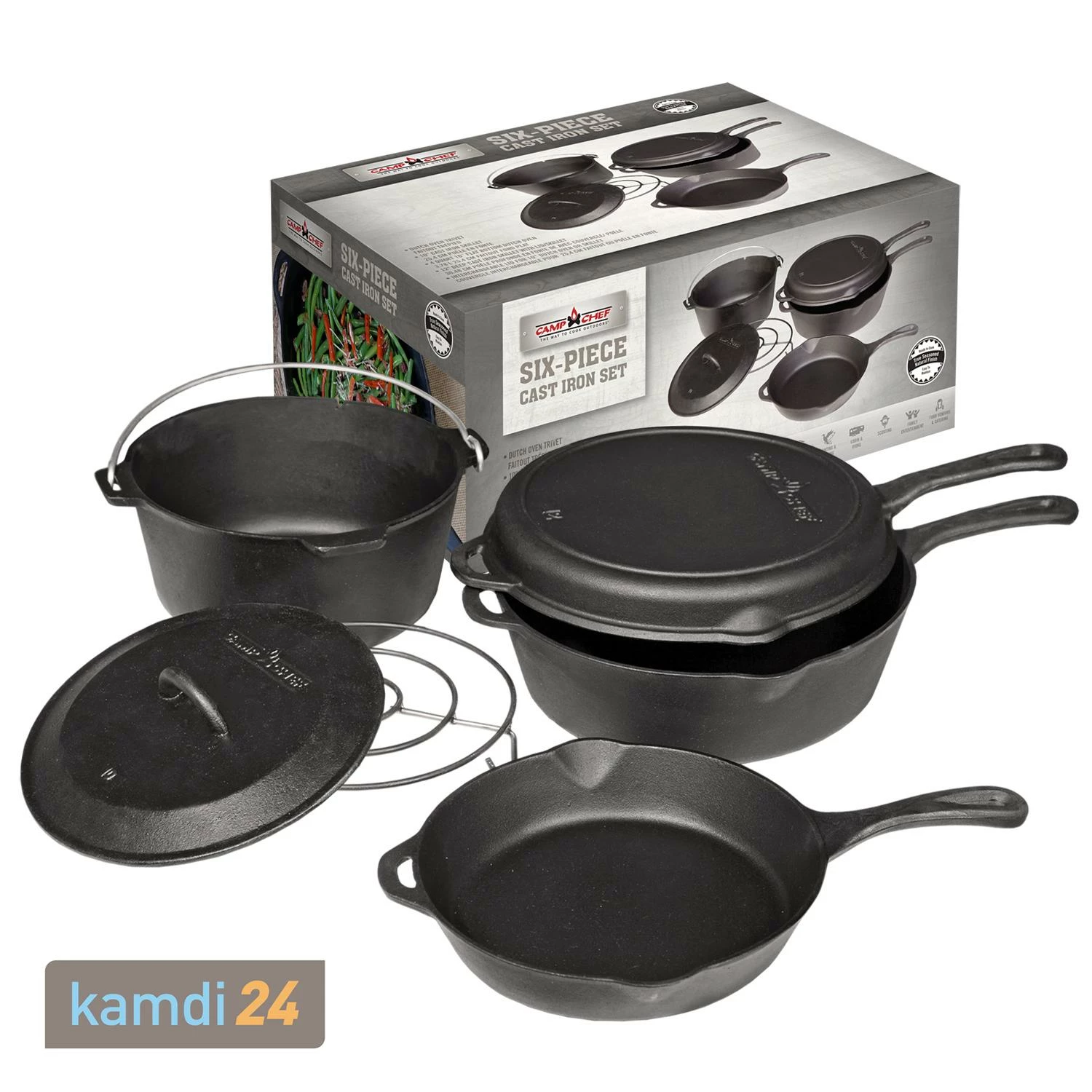 Camp Chef Gusseisen-Set 6-teilig 2 Camp Chef Gusseisen-Set 6-teilig – Bild 2