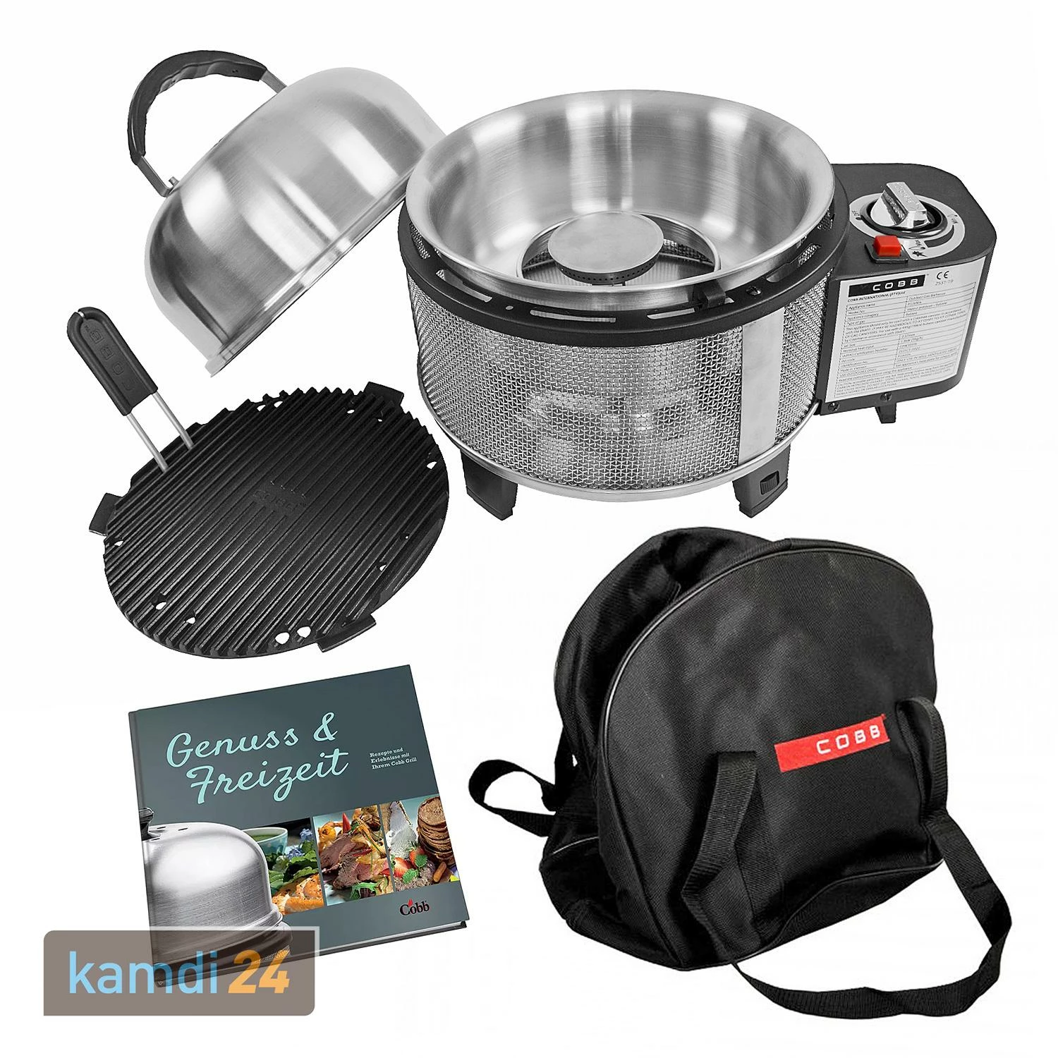 Cobb Premier Gas-Edelstahlgrill Inkl. Tragetasche Und Kochbuch 2 Cobb Premier Gas-Edelstahlgrill Inkl. Tragetasche Und Kochbuch – Bild 2