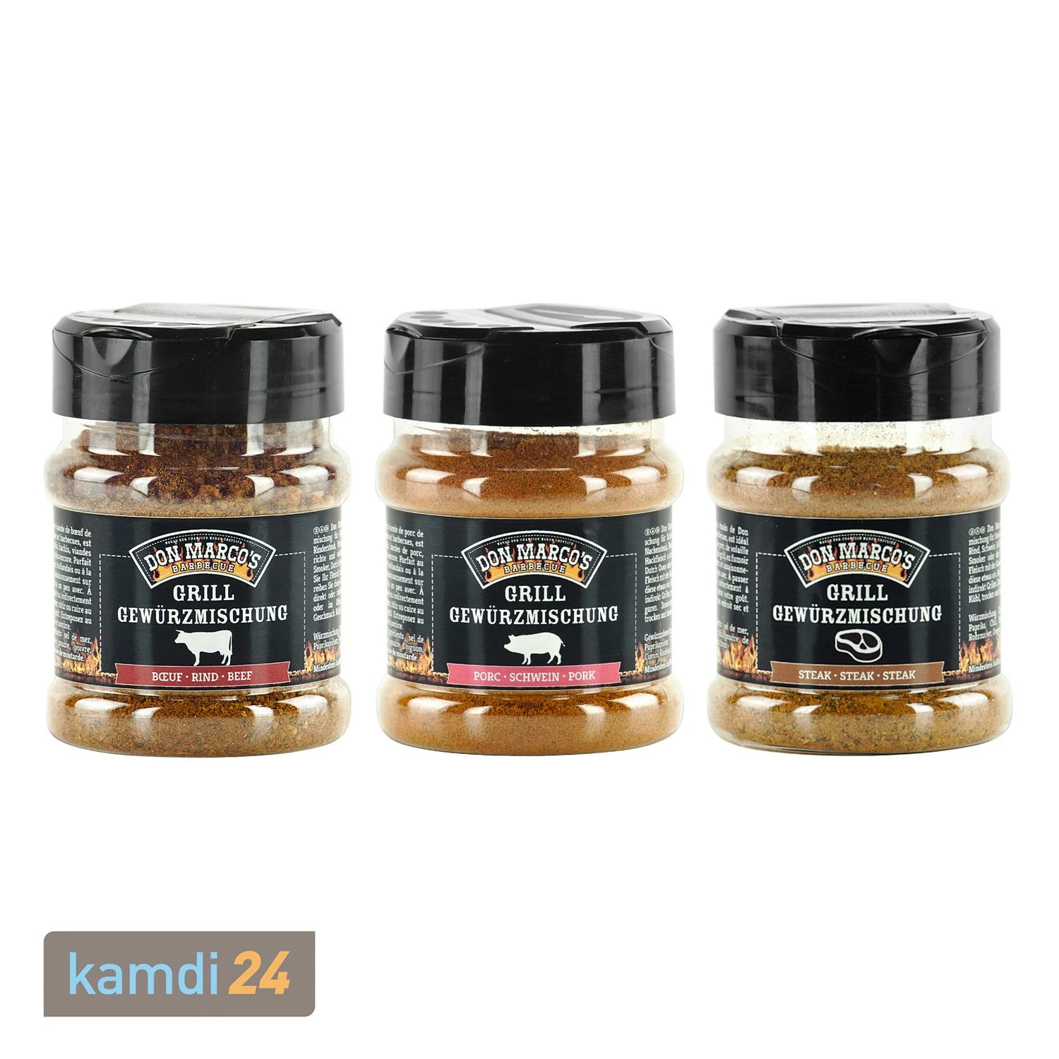 Don Marco´s Barbecue Basic Line Grillgewürze 3er-Set: Rind, Schwein & Steak 1 Don Marco´s Barbecue Basic Line Grillgewürze 3er-Set: Rind, Schwein & Steak