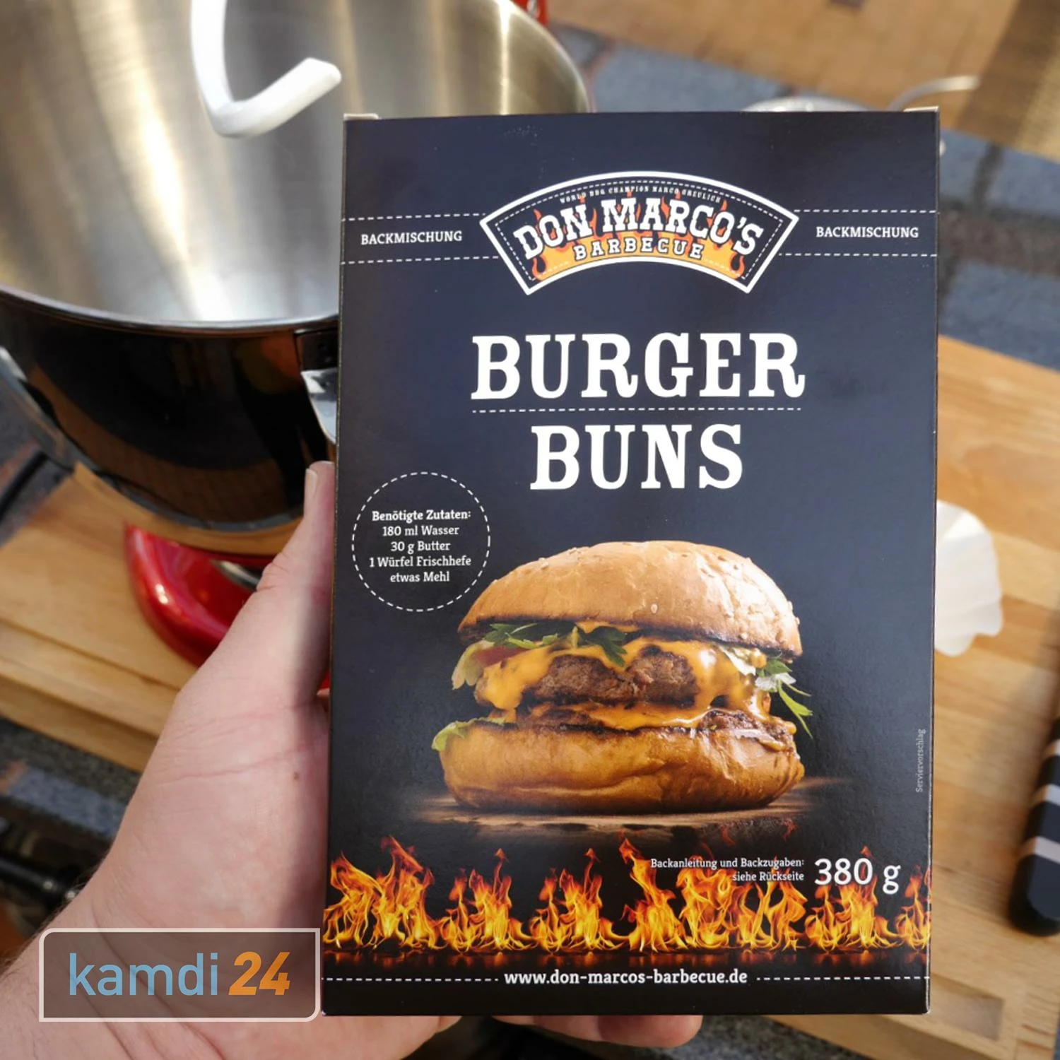 Don Marco´s Barbecue Burger Buns Backmischung 4er-Set 4 Don Marco´s Barbecue Burger Buns Backmischung 4er-Set – Bild 4