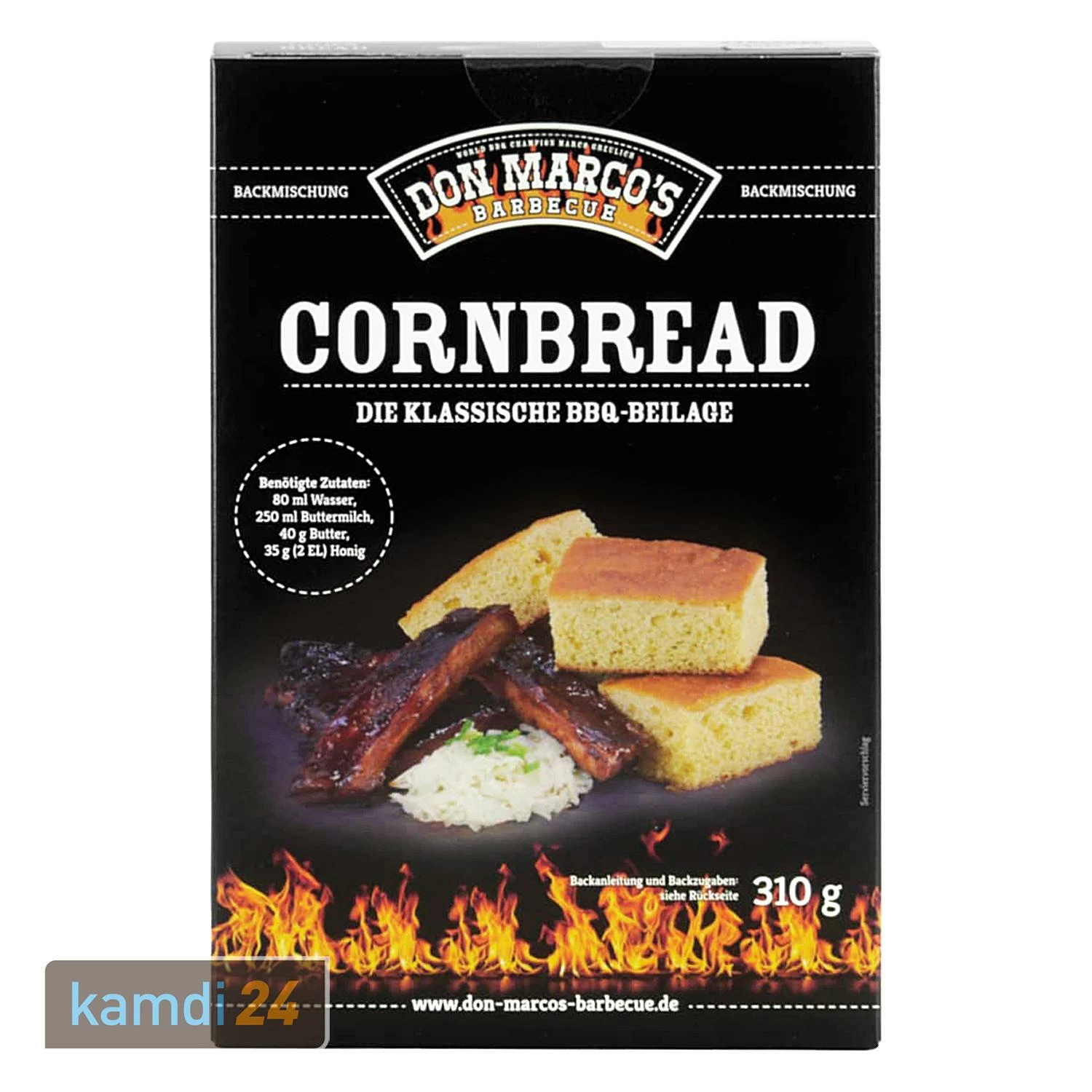 Don Marco´s Barbecue Cornbread Backmischung 3er-Set 2 Don Marco´s Barbecue Cornbread Backmischung 3er-Set – Bild 2
