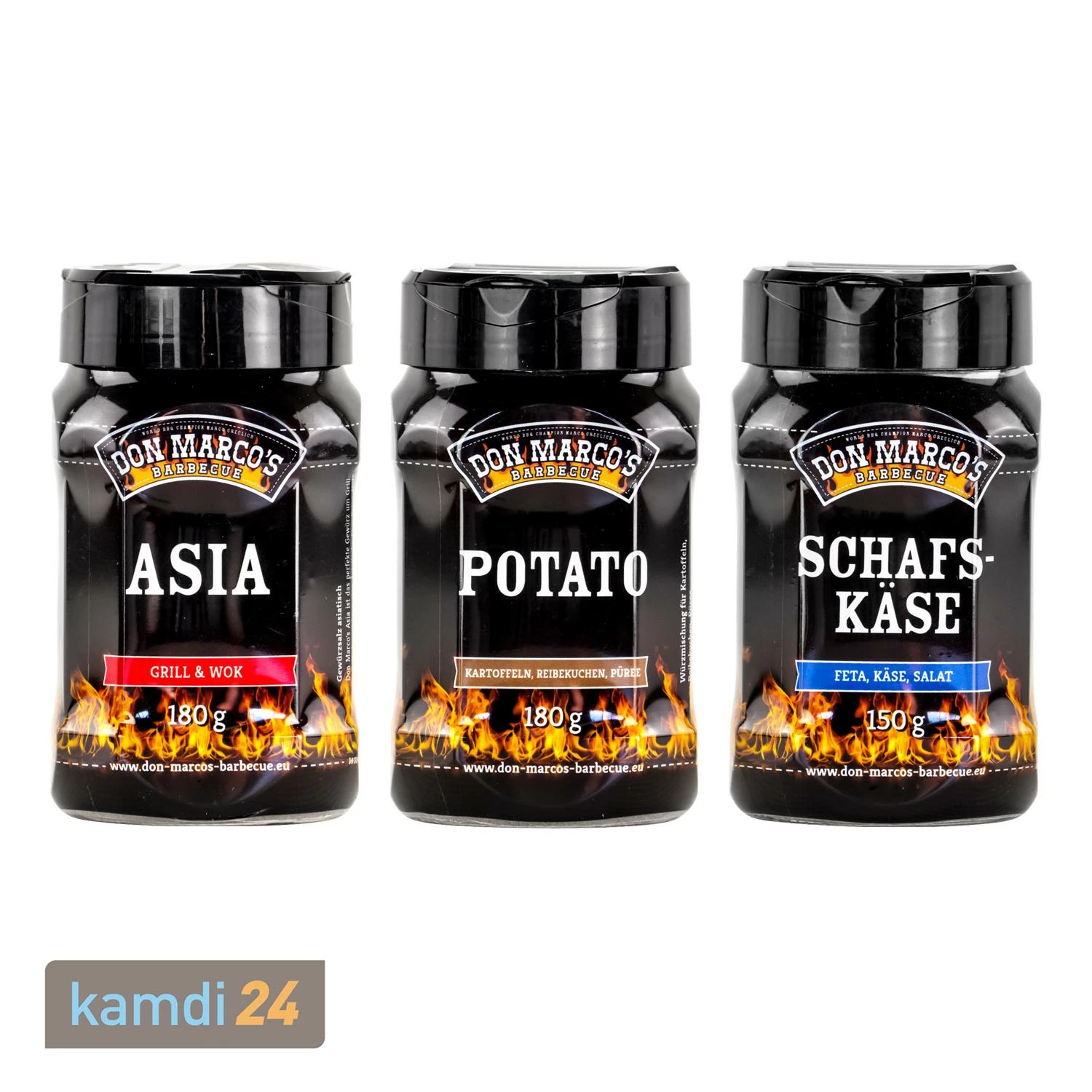 Don Marco´s Barbecue-Gewürz-Set: Asia, Potato & Schafskäse 1 Don Marco´s Barbecue-Gewürz-Set: Asia, Potato & Schafskäse