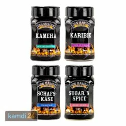 Don Marco´s Barbecue-Gewürz-Set: Kameha, Karibik, Schafskäse & Sugar'n Spice
