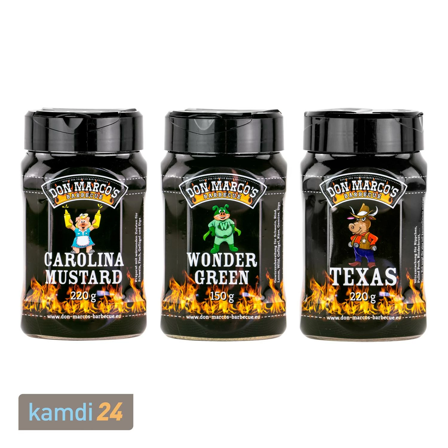 Don Marco´s Rub-Set: Carolina Mustard, Wonder Green & Texas Style 1 Don Marco´s Rub-Set: Carolina Mustard, Wonder Green & Texas Style
