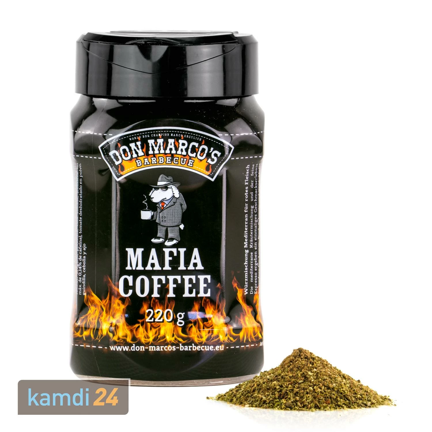 Don Marco´s Rub-Set: Cherry Bomb, Mafia Coffee, Carolina Mustard & King Cacao 3 Don Marco´s Rub-Set: Cherry Bomb, Mafia Coffee, Carolina Mustard & King Cacao – Bild 3