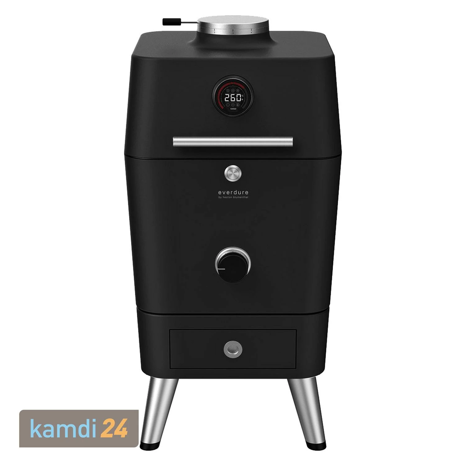 Everdure 4K Holzkohlegrill Schwarz 1 Everdure 4K Holzkohlegrill Schwarz