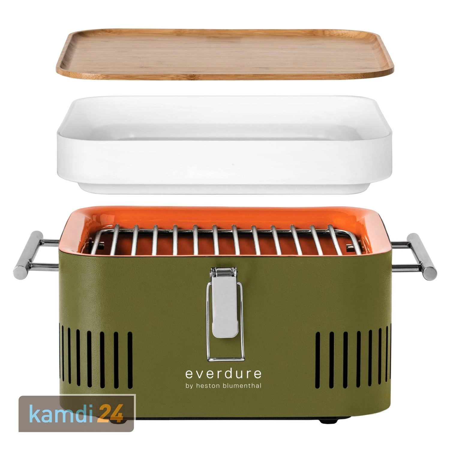 Everdure CUBE™ Holzkohlegrill Khaki + Tragetasche 2 Everdure CUBE™ Holzkohlegrill Khaki + Tragetasche – Bild 2