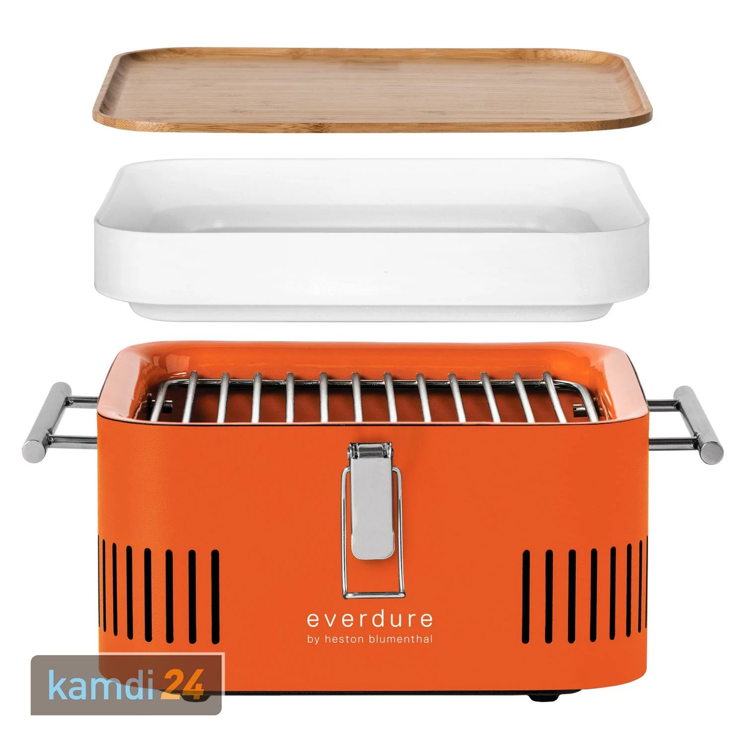 Everdure CUBE™ Holzkohlegrill Orange 2 Everdure CUBE™ Holzkohlegrill Orange – Bild 2