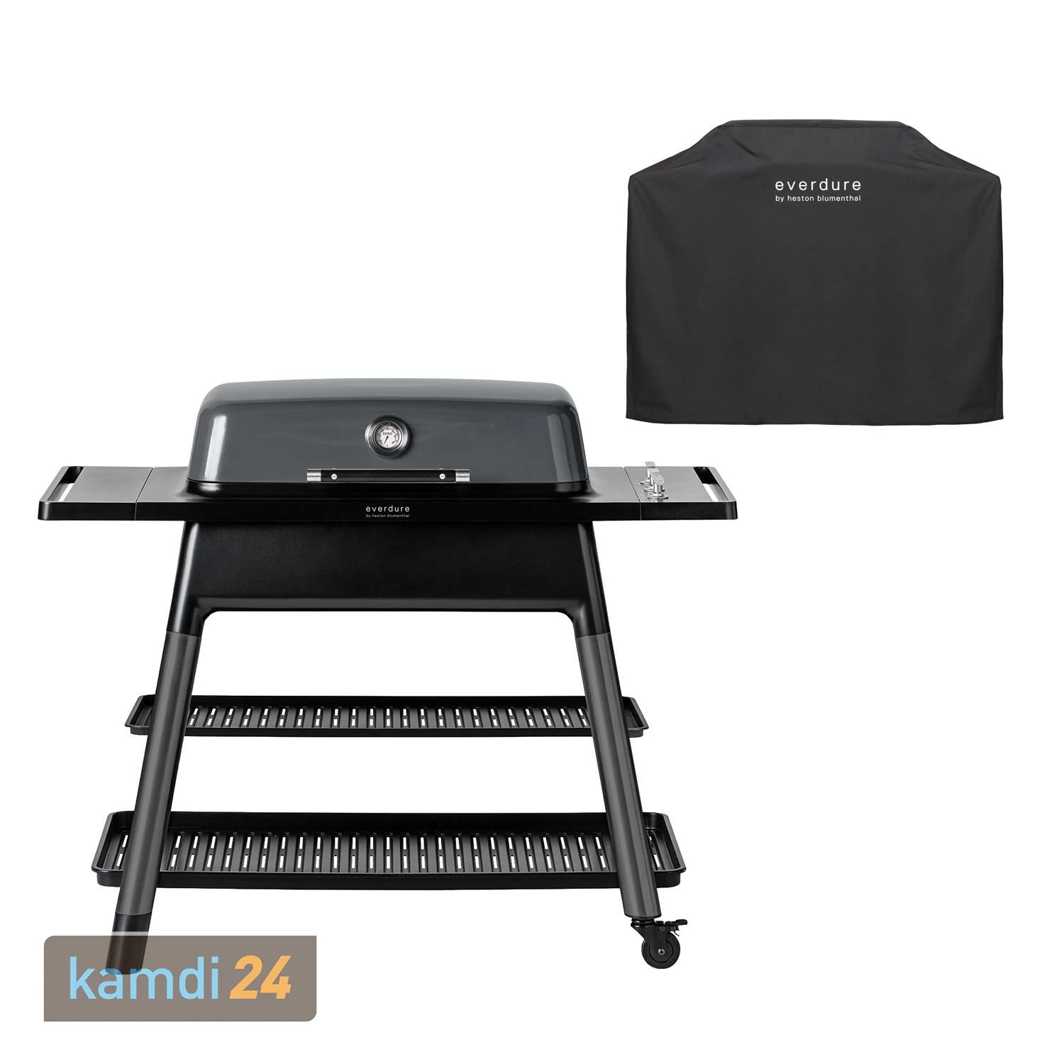 Everdure FURNACE™ Gasgrill Graphite + Abdeckhaube 1 Everdure FURNACE™ Gasgrill Graphite + Abdeckhaube