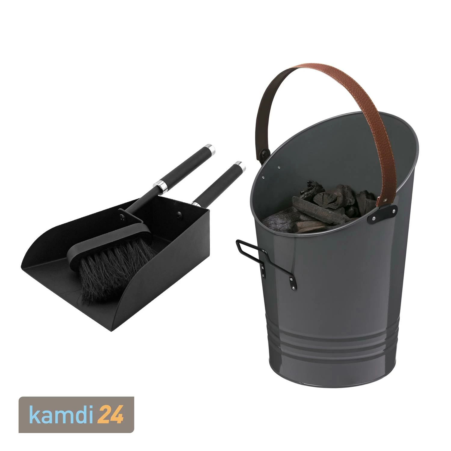 Everdure Kohleeimer + Handfeger-Set 1 Everdure Kohleeimer + Handfeger-Set