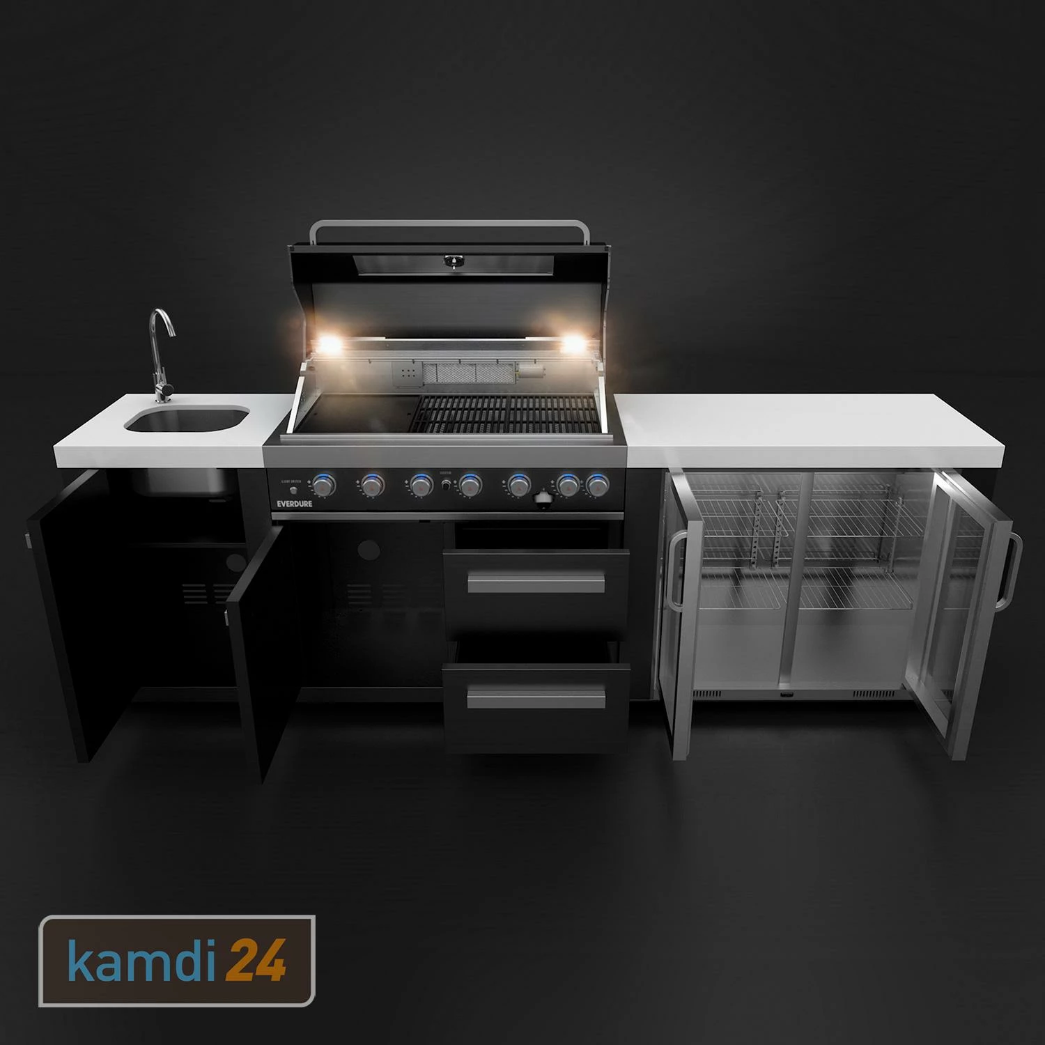 Everdure NEO Outdoorküche Black Steel 3 Everdure NEO Outdoorküche Black Steel – Bild 3
