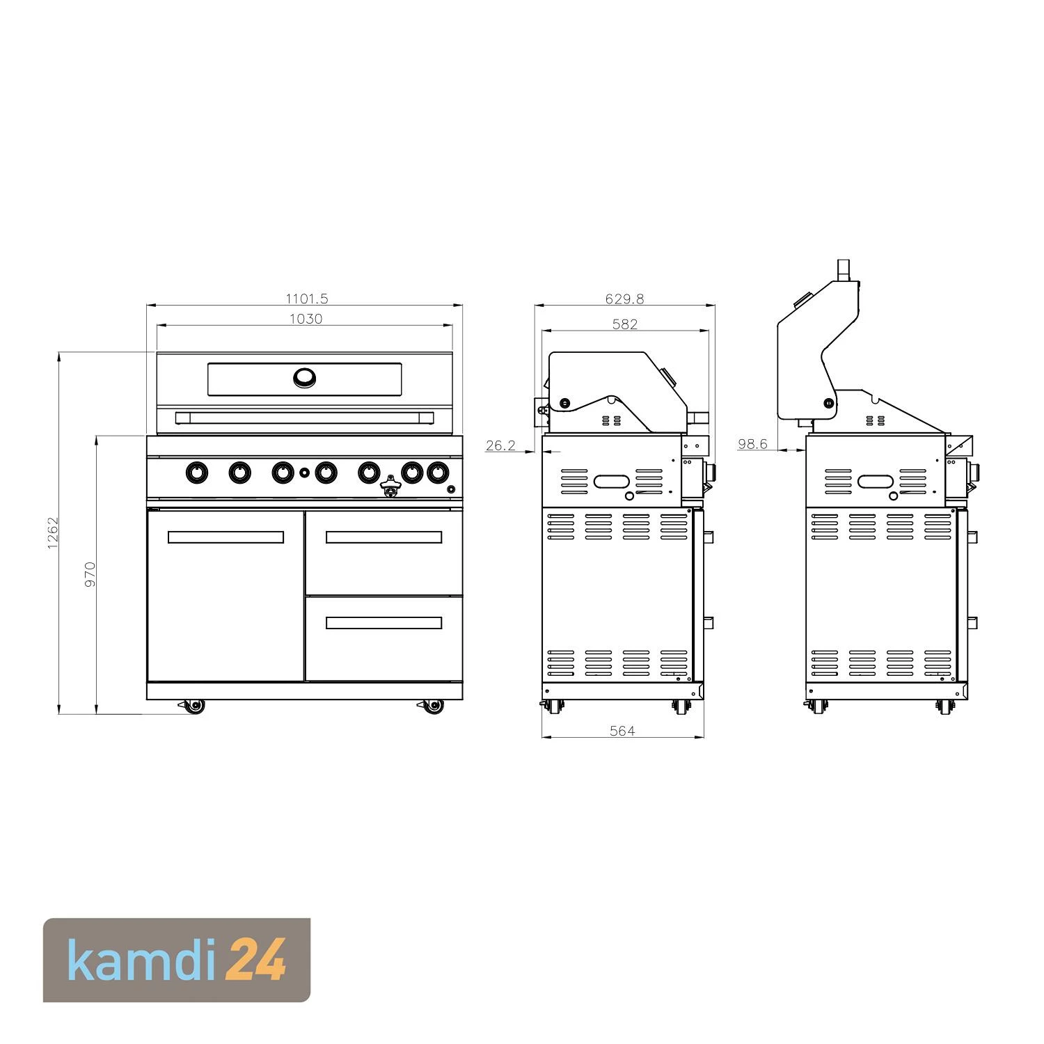 Everdure NEO Outdoorküche Black Steel 8 Everdure NEO Outdoorküche Black Steel – Bild 8