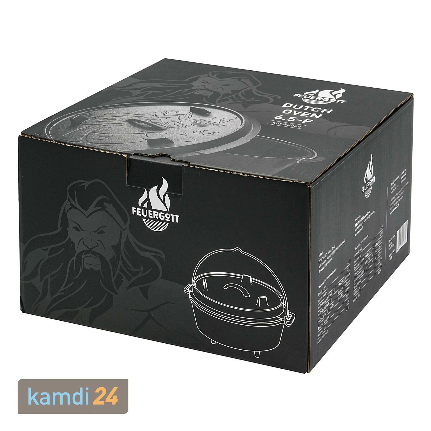 FEUERGOTT Dutch Oven 6,5 L Mit Füßen 11 FEUERGOTT Dutch Oven 6,5 L Mit Füßen – Bild 11