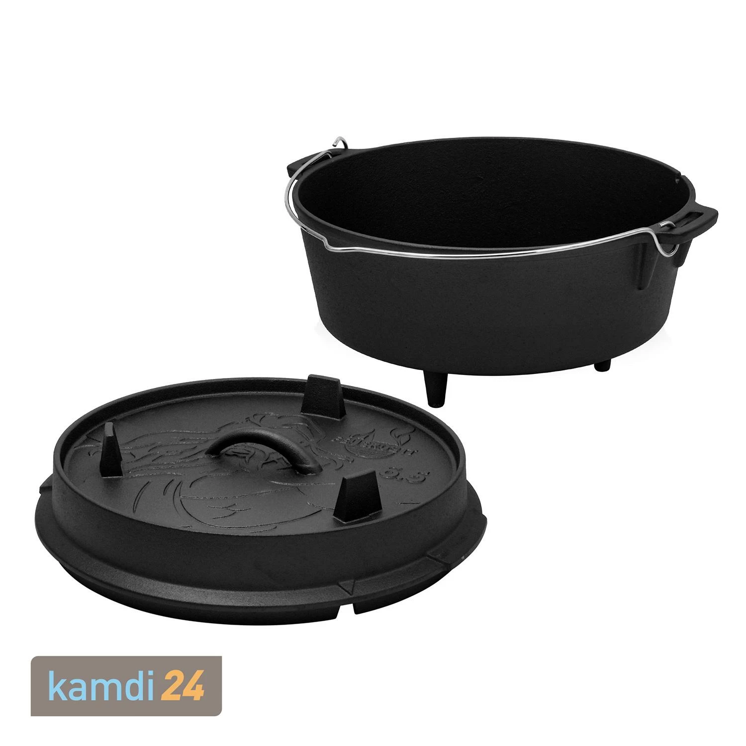 FEUERGOTT Dutch Oven 6,5 L Mit Füßen 3 FEUERGOTT Dutch Oven 6,5 L Mit Füßen – Bild 3