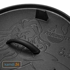 FEUERGOTT Dutch Oven 6,5 L Mit Füßen 18 FEUERGOTT Dutch Oven 6,5 L Mit Füßen -WEBER Verkäufe feuergott dutch oven 65 l mit fuessen 25378 m 6