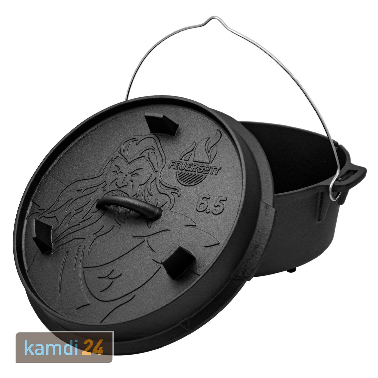 FEUERGOTT Dutch Oven 6,5 L Mit Füßen 1 FEUERGOTT Dutch Oven 6,5 L Mit Füßen