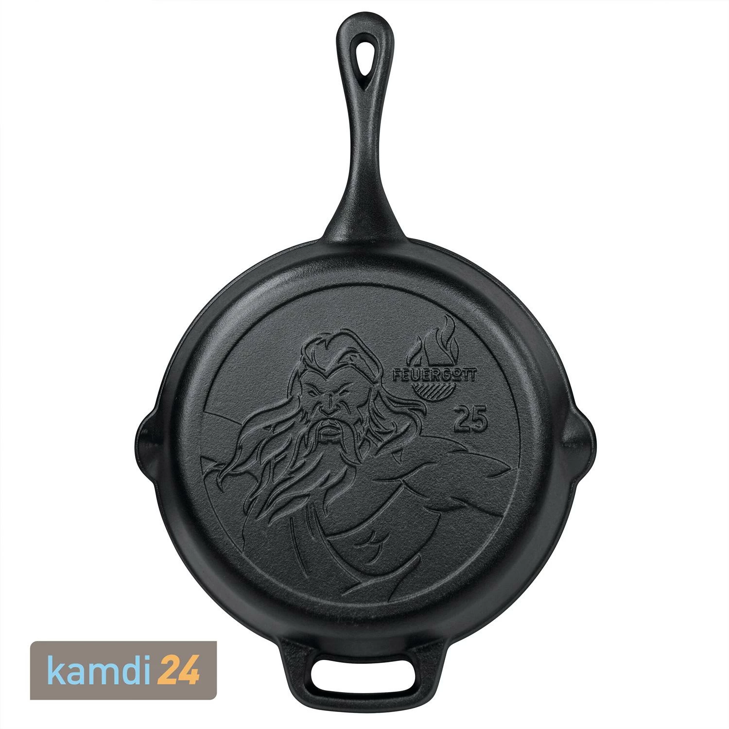 FEUERGOTT Feuerpfanne 25 Mit Stiel, Schwarz 3 FEUERGOTT Feuerpfanne 25 Mit Stiel, Schwarz – Bild 3