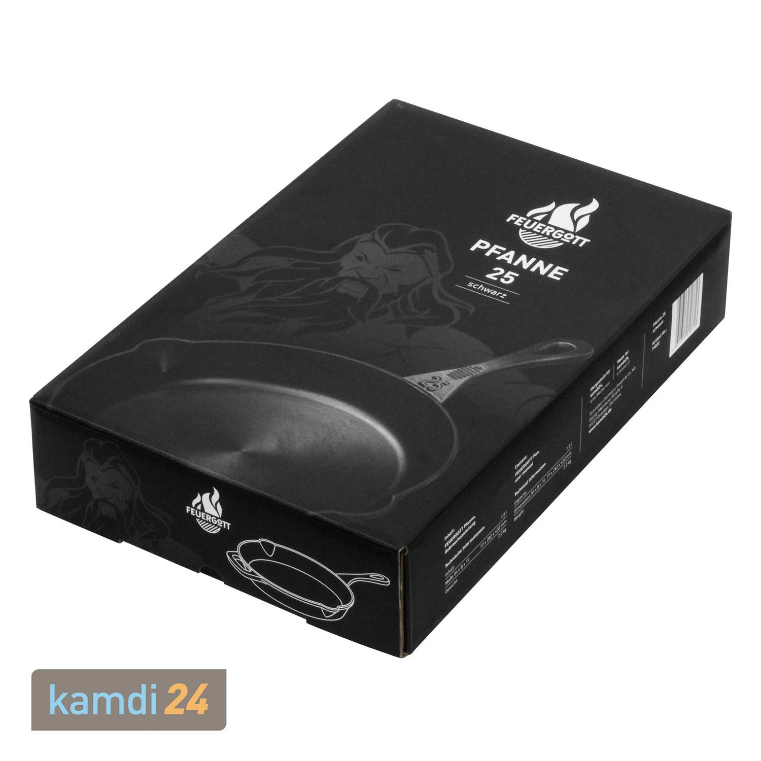 FEUERGOTT Feuerpfanne 25 Mit Stiel, Schwarz 10 FEUERGOTT Feuerpfanne 25 Mit Stiel, Schwarz – Bild 10
