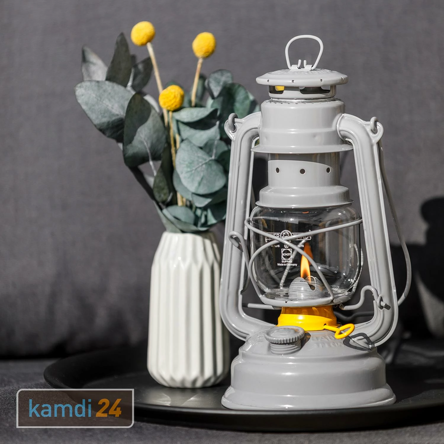 Feuerhand Sturmlaterne Baby Special 276 Nordicgrey 4 Feuerhand Sturmlaterne Baby Special 276 Nordicgrey – Bild 4