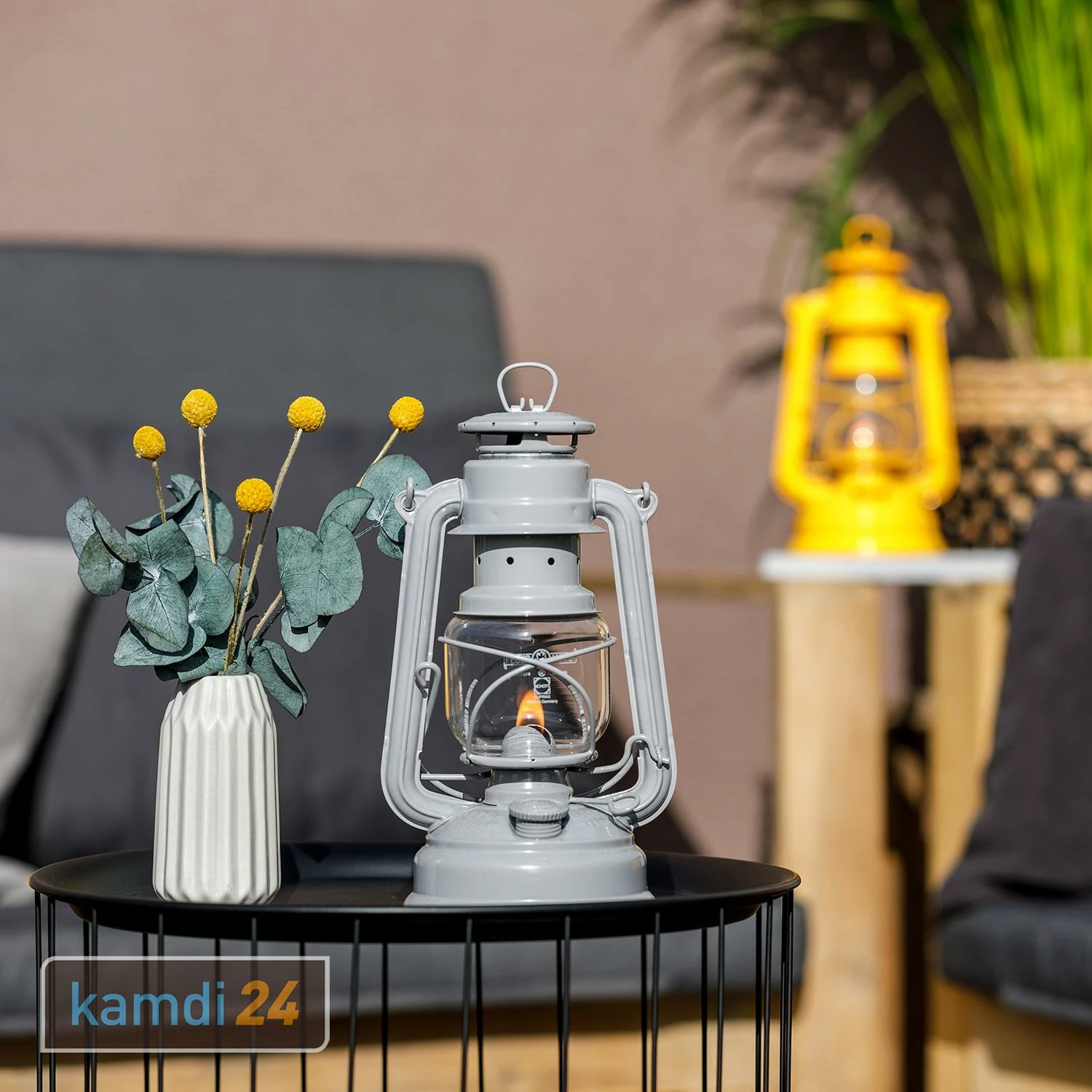 Feuerhand Sturmlaterne Baby Special 276 Nordicgrey 5 Feuerhand Sturmlaterne Baby Special 276 Nordicgrey – Bild 5