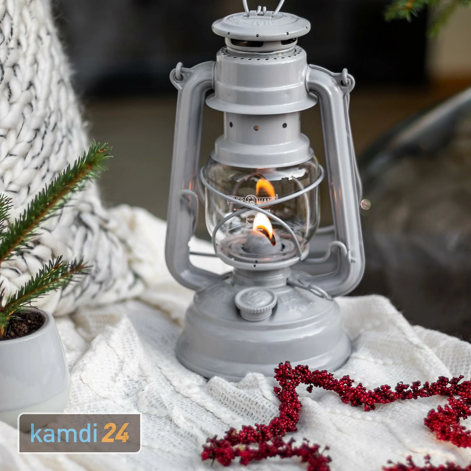 Feuerhand Sturmlaterne Baby Special 276 Nordicgrey 9 Feuerhand Sturmlaterne Baby Special 276 Nordicgrey – Bild 9