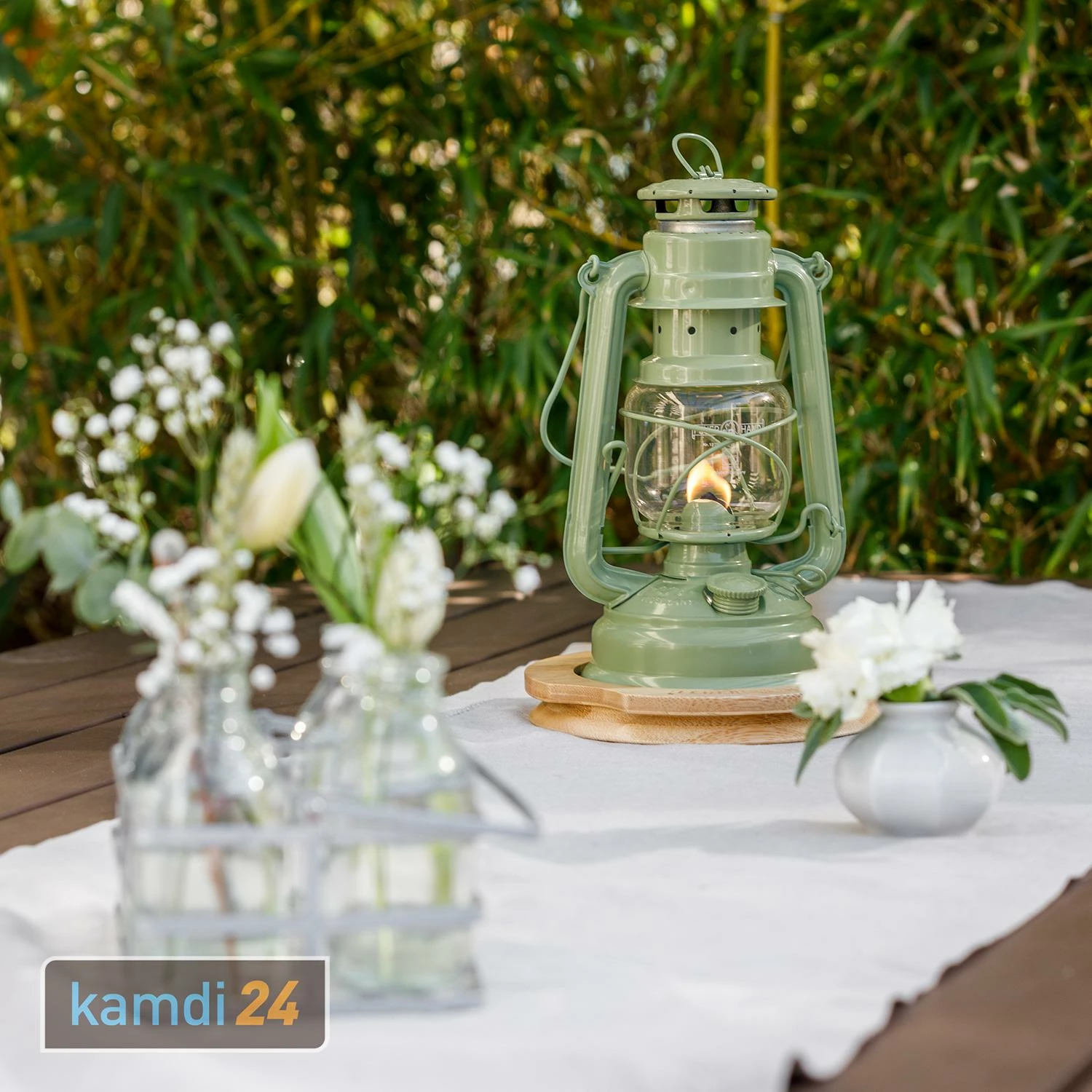 Feuerhand Sturmlaterne Baby Special 276 Sage Green 5 Feuerhand Sturmlaterne Baby Special 276 Sage Green – Bild 5