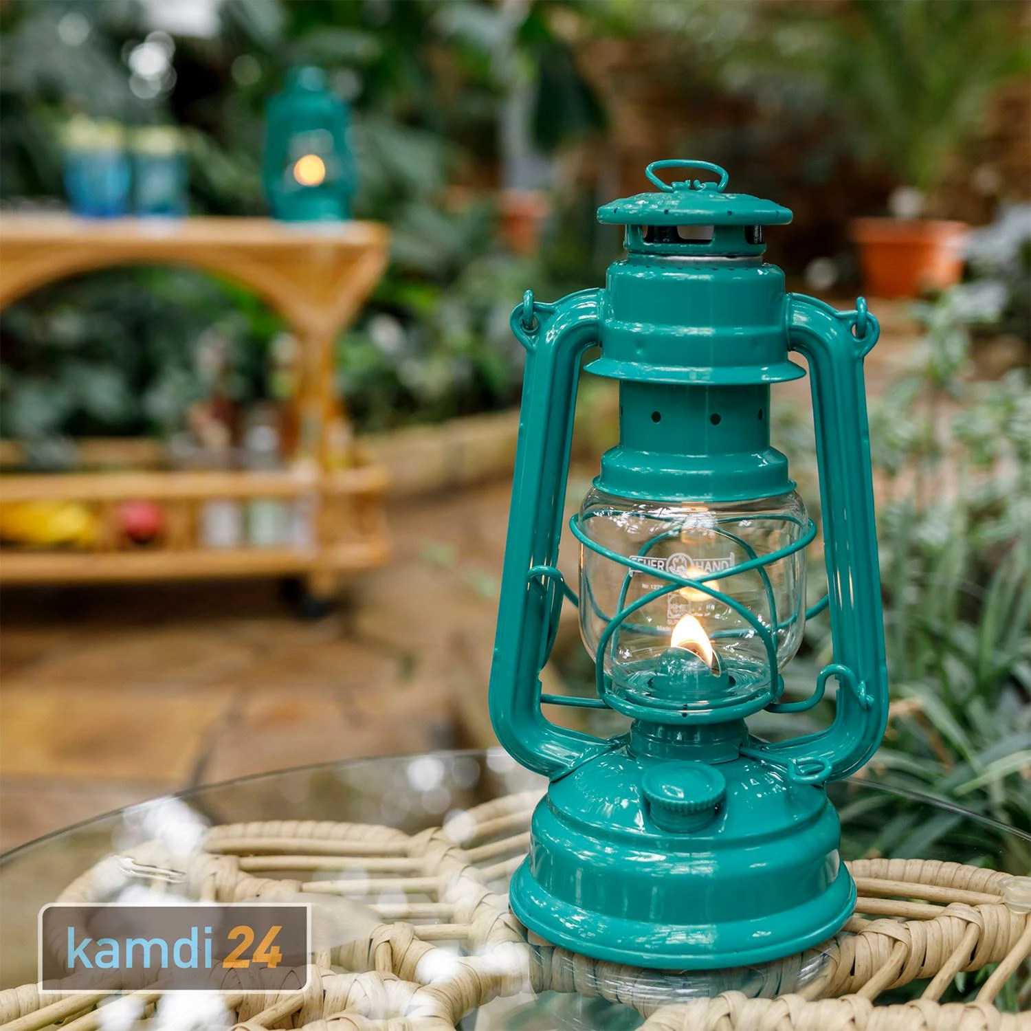 Feuerhand Sturmlaterne Baby Special 276 Teal Blue 5 Feuerhand Sturmlaterne Baby Special 276 Teal Blue – Bild 5