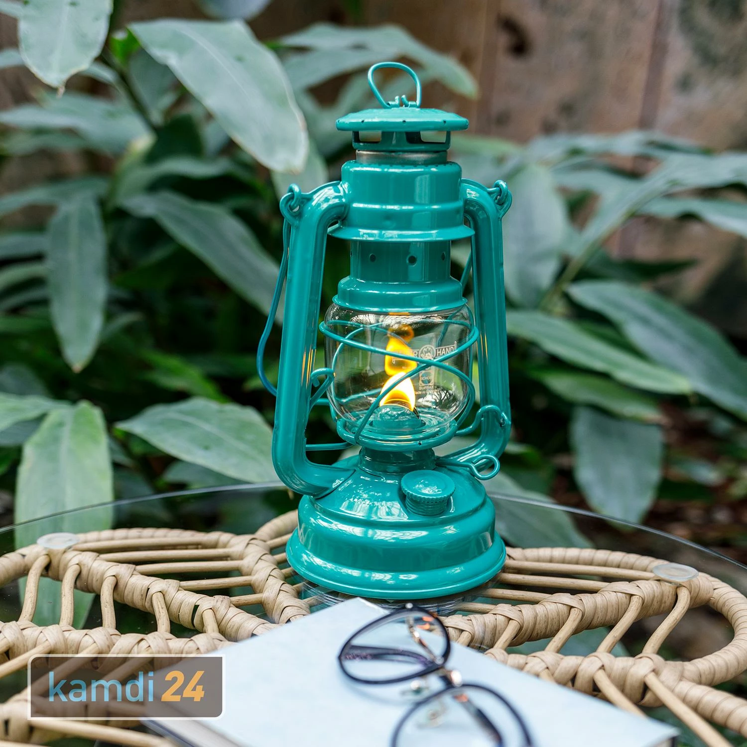 Feuerhand Sturmlaterne Baby Special 276 Teal Blue 6 Feuerhand Sturmlaterne Baby Special 276 Teal Blue – Bild 6