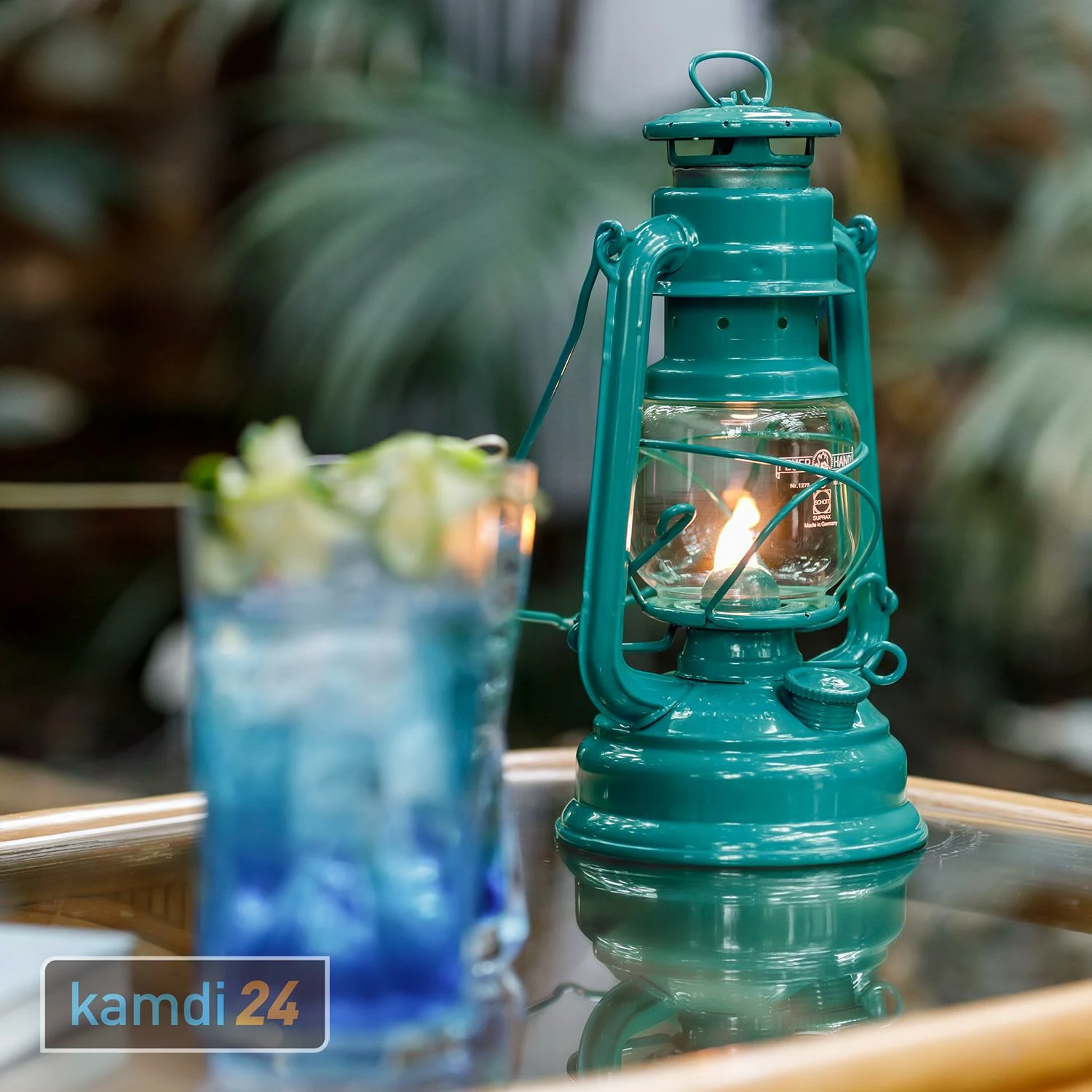 Feuerhand Sturmlaterne Baby Special 276 Teal Blue 7 Feuerhand Sturmlaterne Baby Special 276 Teal Blue – Bild 7