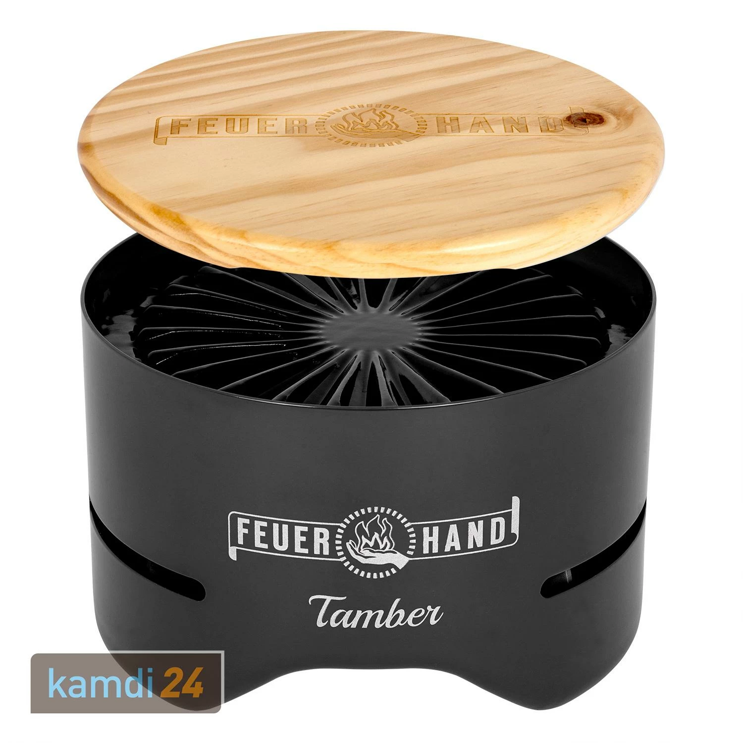 Feuerhand Tischgrill Tamber Tiefschwarz 2 Feuerhand Tischgrill Tamber Tiefschwarz – Bild 2
