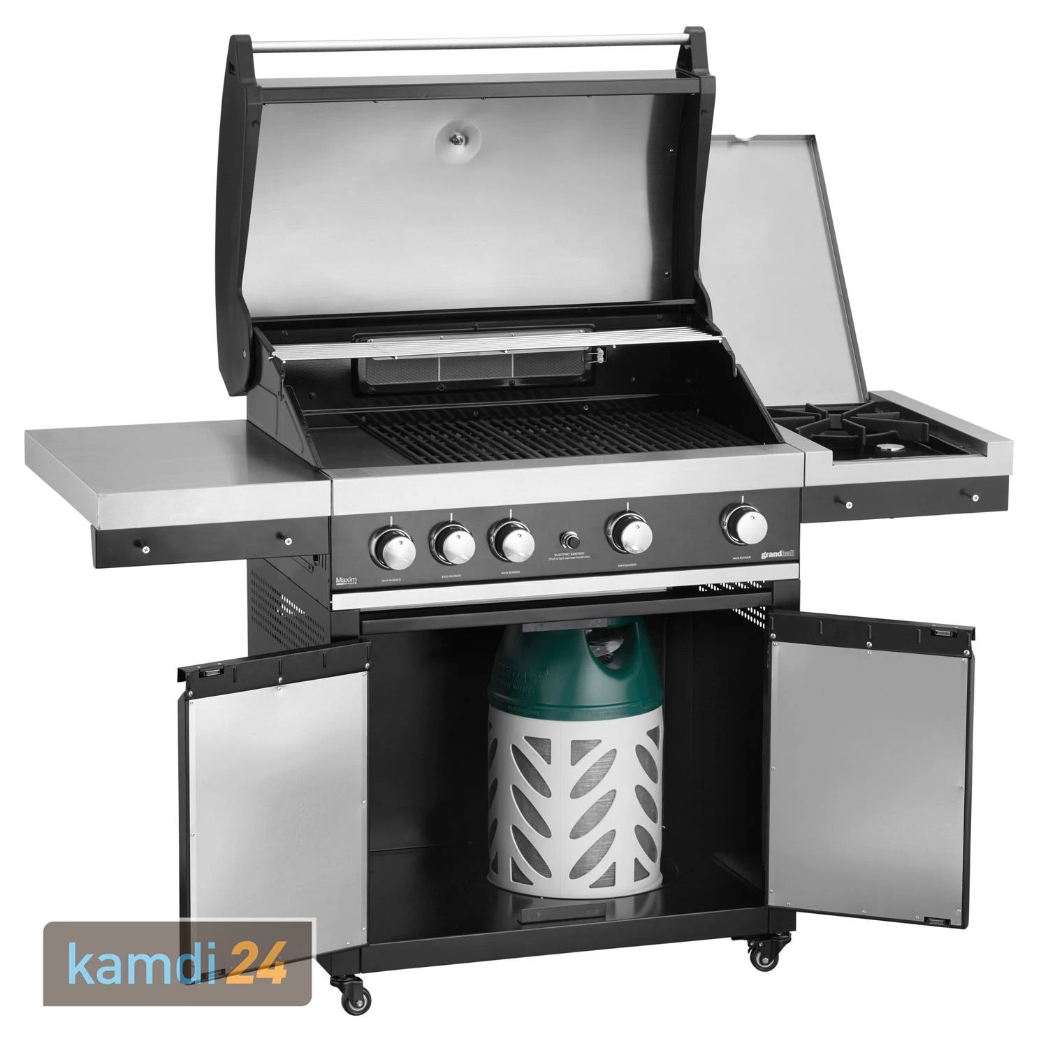 Grandhall Maxim G4 Trolley Gasgrill 3 Grandhall Maxim G4 Trolley Gasgrill – Bild 3