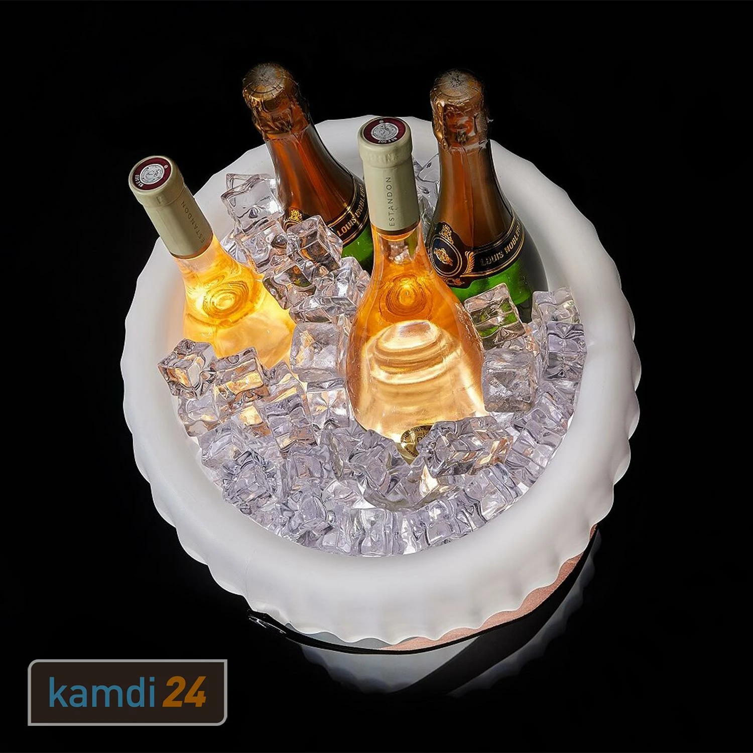 JOOULS The JOOULY Bowl Getränkekühler Mit Bluetooth-Lautsprecher Und LED-Beleuchtung - Rippenstruktur 2 JOOULS The JOOULY Bowl Getränkekühler Mit Bluetooth-Lautsprecher Und LED-Beleuchtung - Rippenstruktur – Bild 2