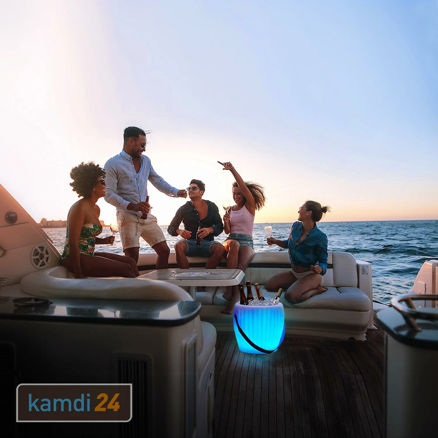 JOOULS The JOOULY Bowl Getränkekühler Mit Bluetooth-Lautsprecher Und LED-Beleuchtung - Rippenstruktur 7 JOOULS The JOOULY Bowl Getränkekühler Mit Bluetooth-Lautsprecher Und LED-Beleuchtung - Rippenstruktur – Bild 7