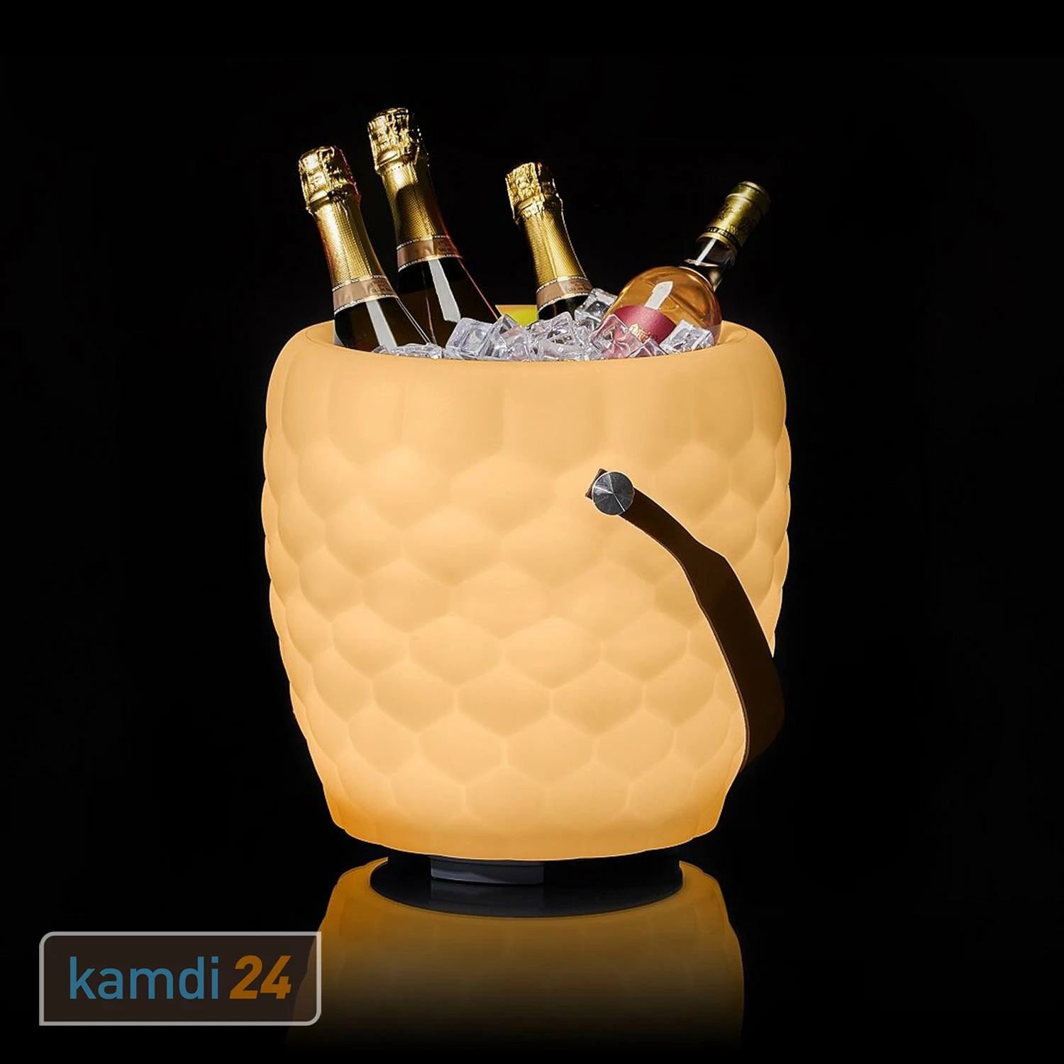 JOOULS The JOOULY Bowl Ltd. Getränkekühler Mit Bluetooth-Lautsprecher Und LED-Beleuchtung - Wabenstruktur 3 JOOULS The JOOULY Bowl Ltd. Getränkekühler Mit Bluetooth-Lautsprecher Und LED-Beleuchtung - Wabenstruktur – Bild 3