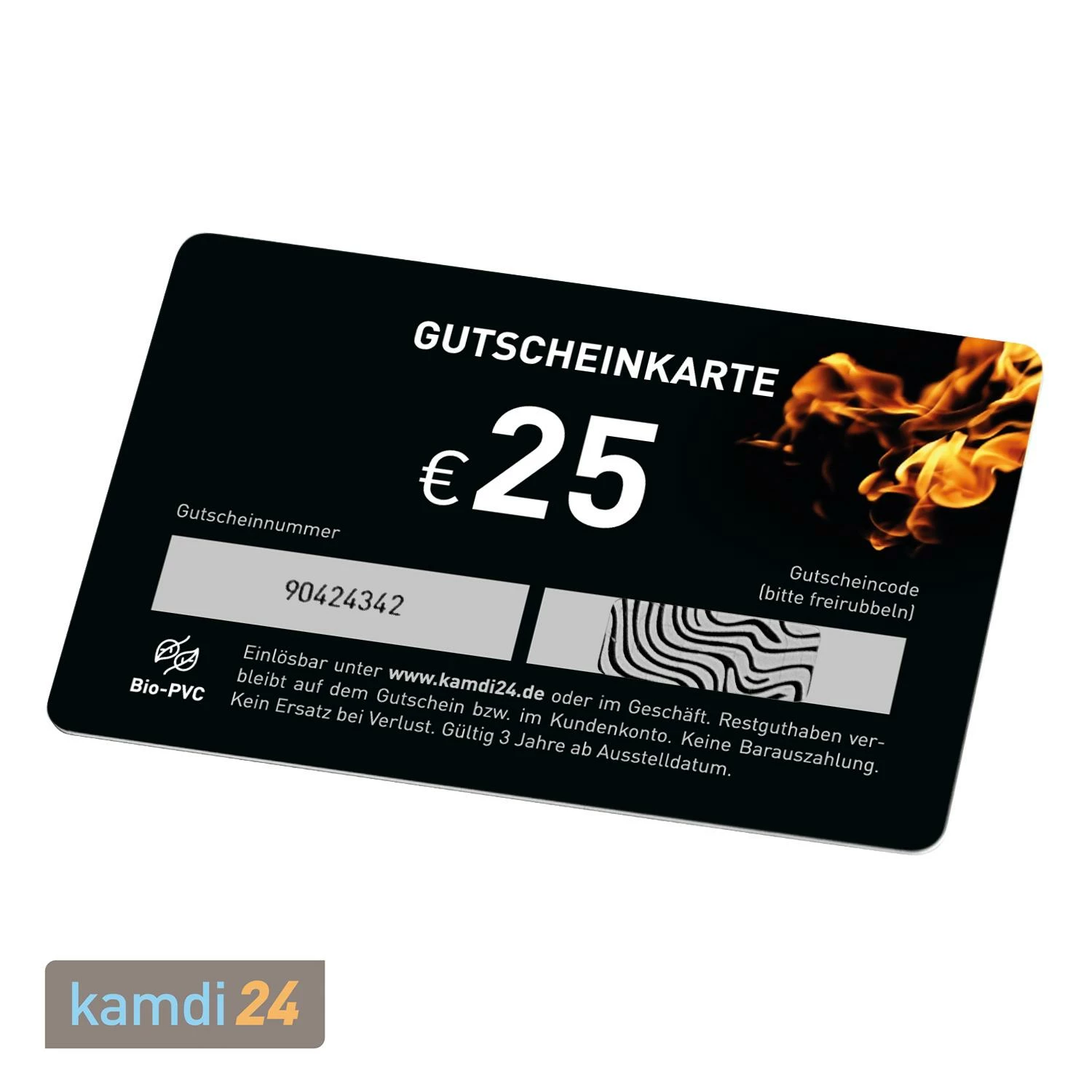 Kamdi24 Geschenkgutschein Feuer 25 € 2 Kamdi24 Geschenkgutschein Feuer 25 € – Bild 2