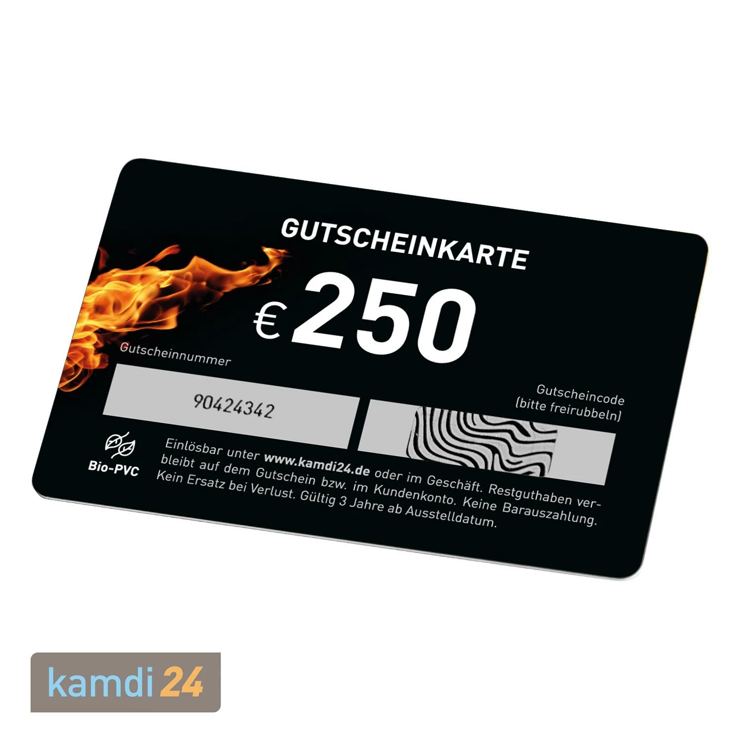Kamdi24 Geschenkgutschein Feuer 250 € 2 Kamdi24 Geschenkgutschein Feuer 250 € – Bild 2