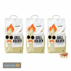 Maister BBQ Grillkolben 3er-Pack (9 Kg)