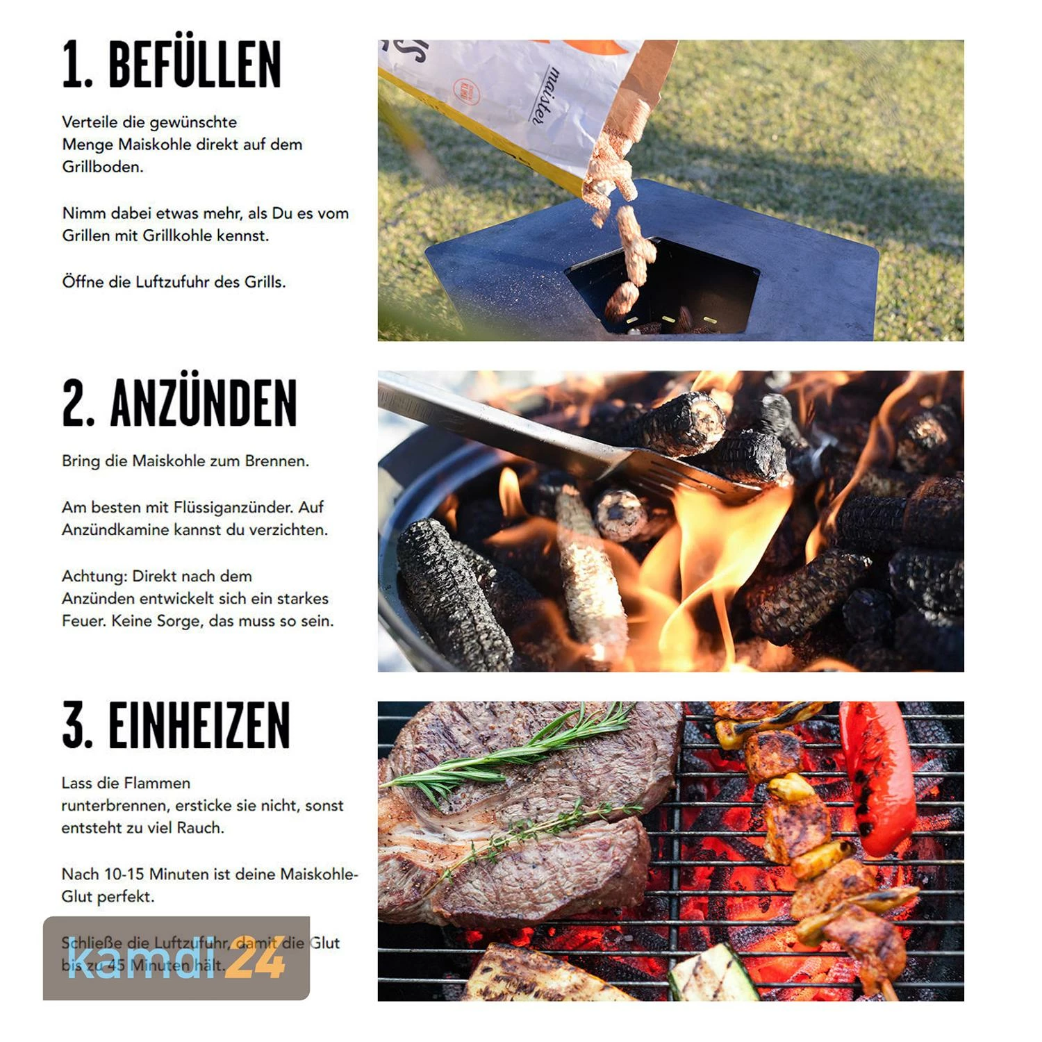 Maister BBQ Grillkolben 6er-Pack (18 Kg) 9 Maister BBQ Grillkolben 6er-Pack (18 Kg) – Bild 9