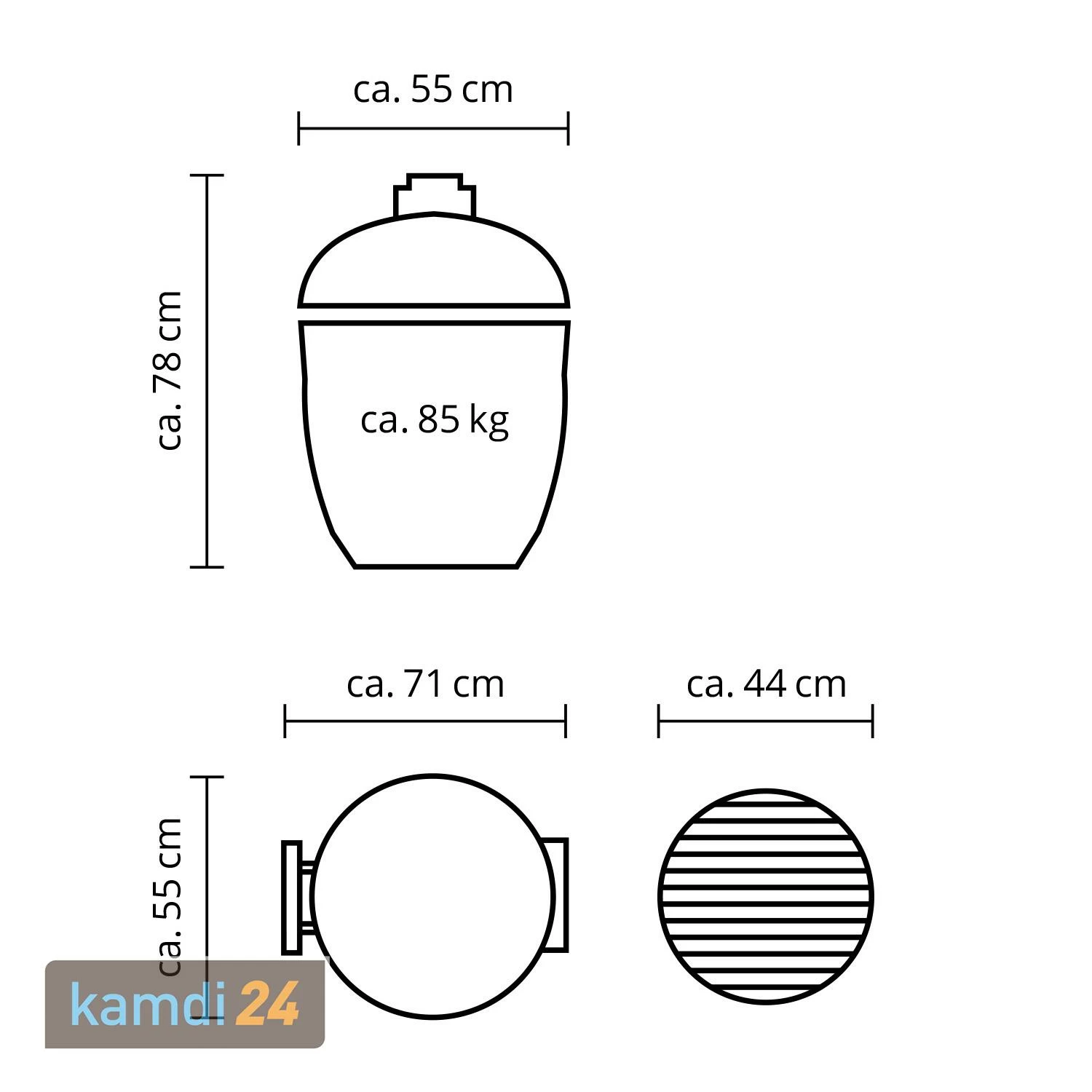 MONOLITH CLASSIC BBQ GURU Keramikgrill PRO-Serie 2.0 Schwarz 9 MONOLITH CLASSIC BBQ GURU Keramikgrill PRO-Serie 2.0 Schwarz – Bild 9