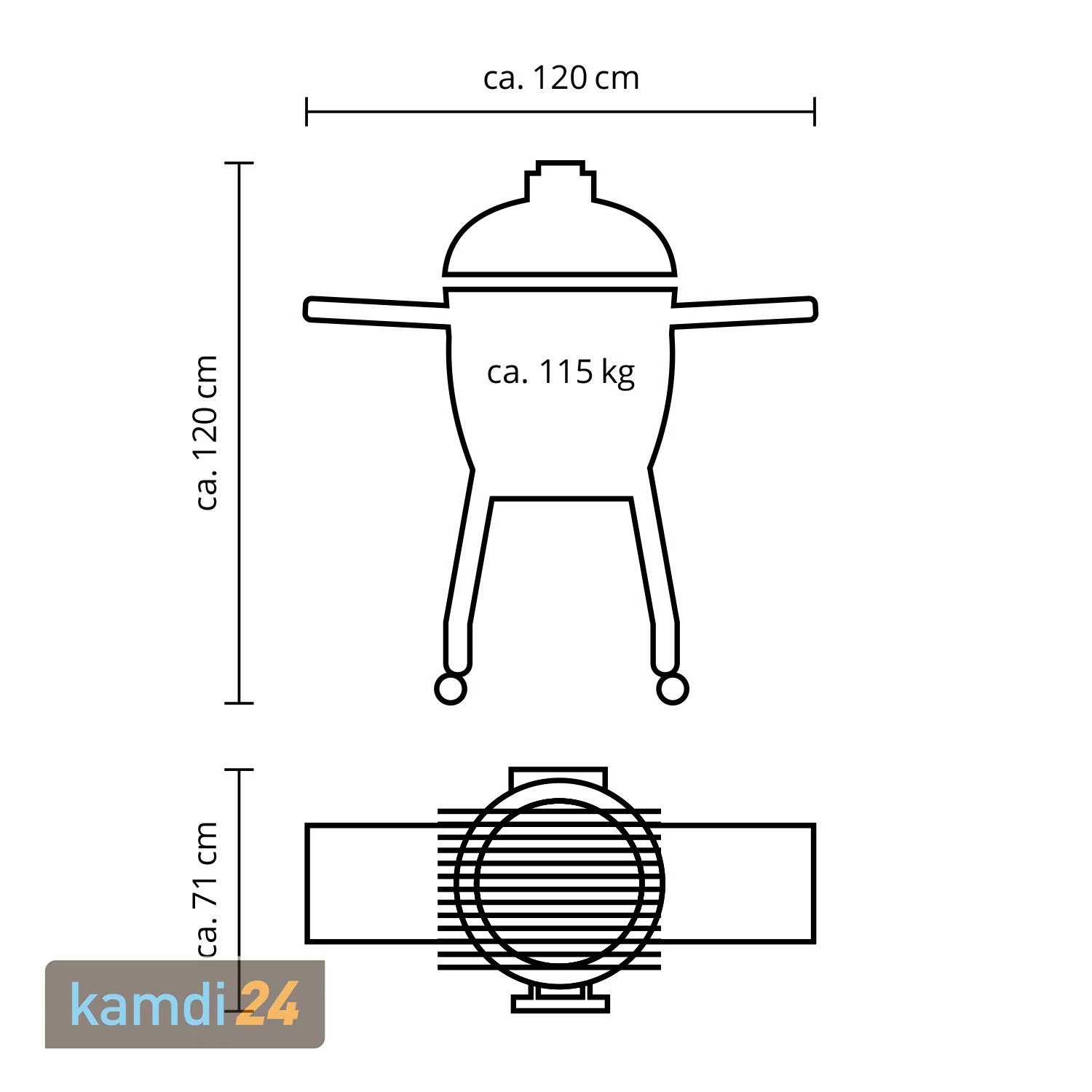 MONOLITH CLASSIC Keramikgrill PRO-Serie 2.0 Rot Inkl. Gestell Und Zubehör 7 MONOLITH CLASSIC Keramikgrill PRO-Serie 2.0 Rot Inkl. Gestell Und Zubehör – Bild 7