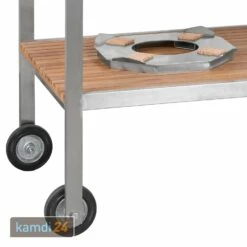 MONOLITH Grilltisch Aus Edelstahl Und Teakholz Für LeCHEF -WEBER Verkäufe monolith grilltisch aus edelstahl und teakholz fuer lechef m 3