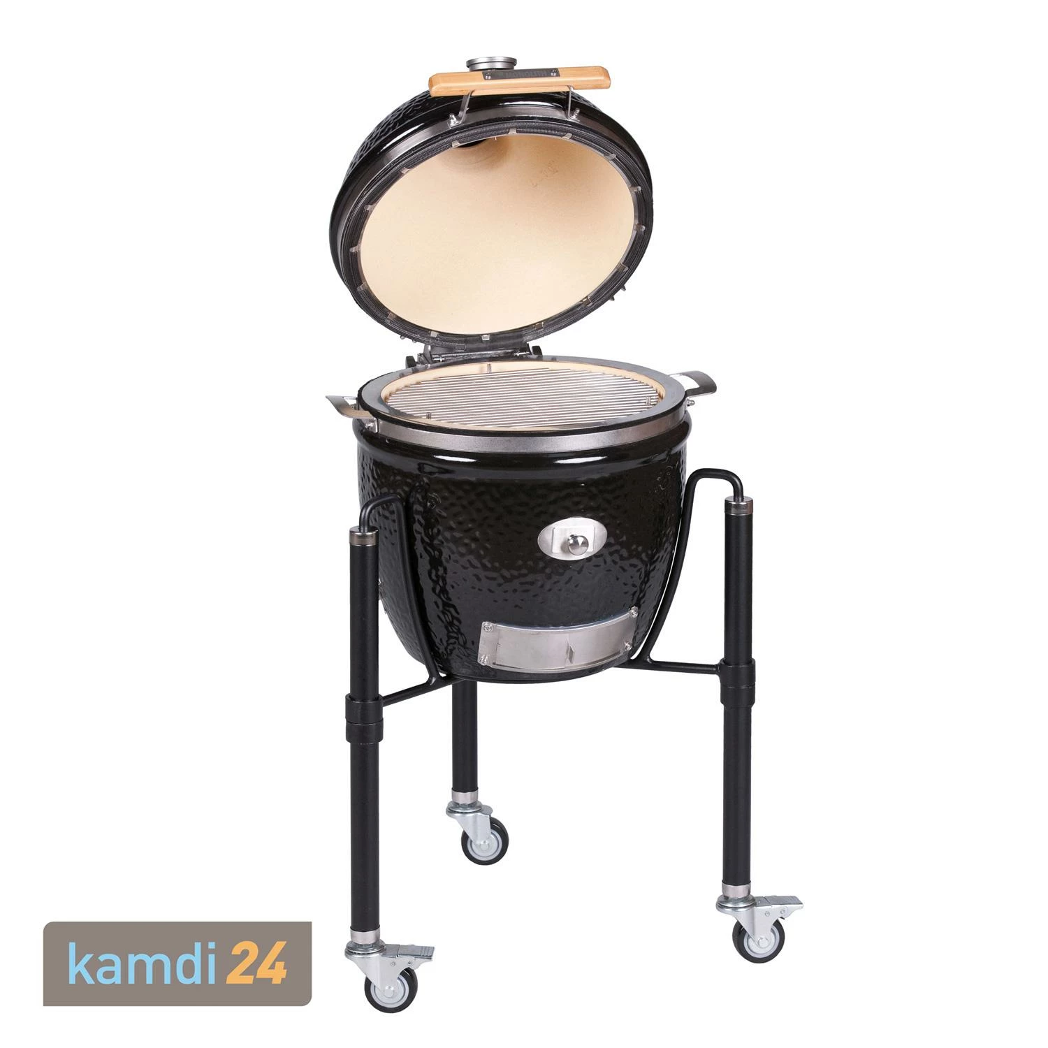 MONOLITH JUNIOR Keramikgrill PRO-Serie 2.0 Schwarz Mit Gestell 3 MONOLITH JUNIOR Keramikgrill PRO-Serie 2.0 Schwarz Mit Gestell – Bild 3